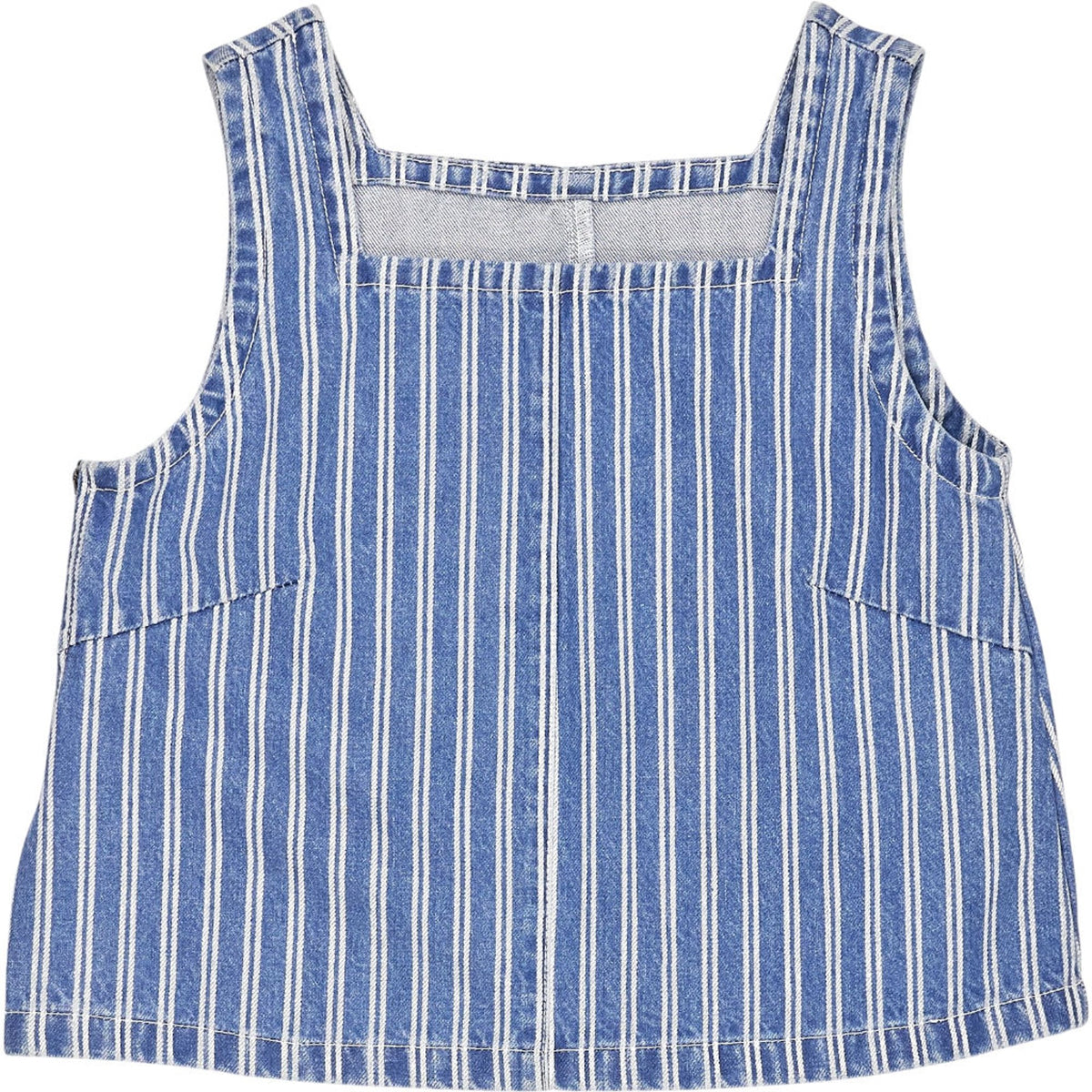 OMNES Blue Striped Sleeveless Top