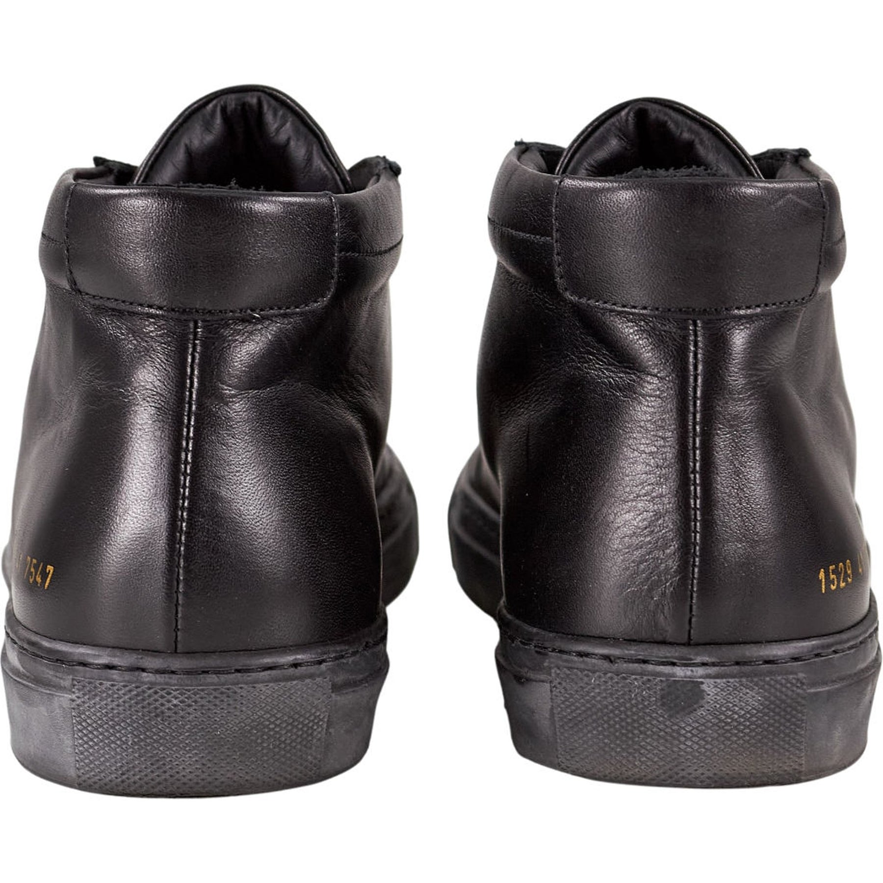 Common Projects Black Original Achilles Mid Trainers