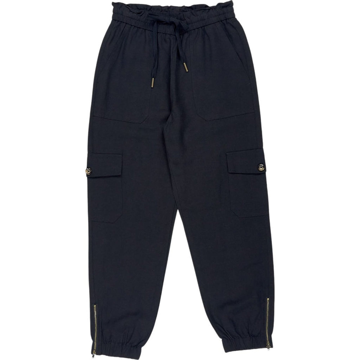 Wyse Black Aniayah Cargo Trousers