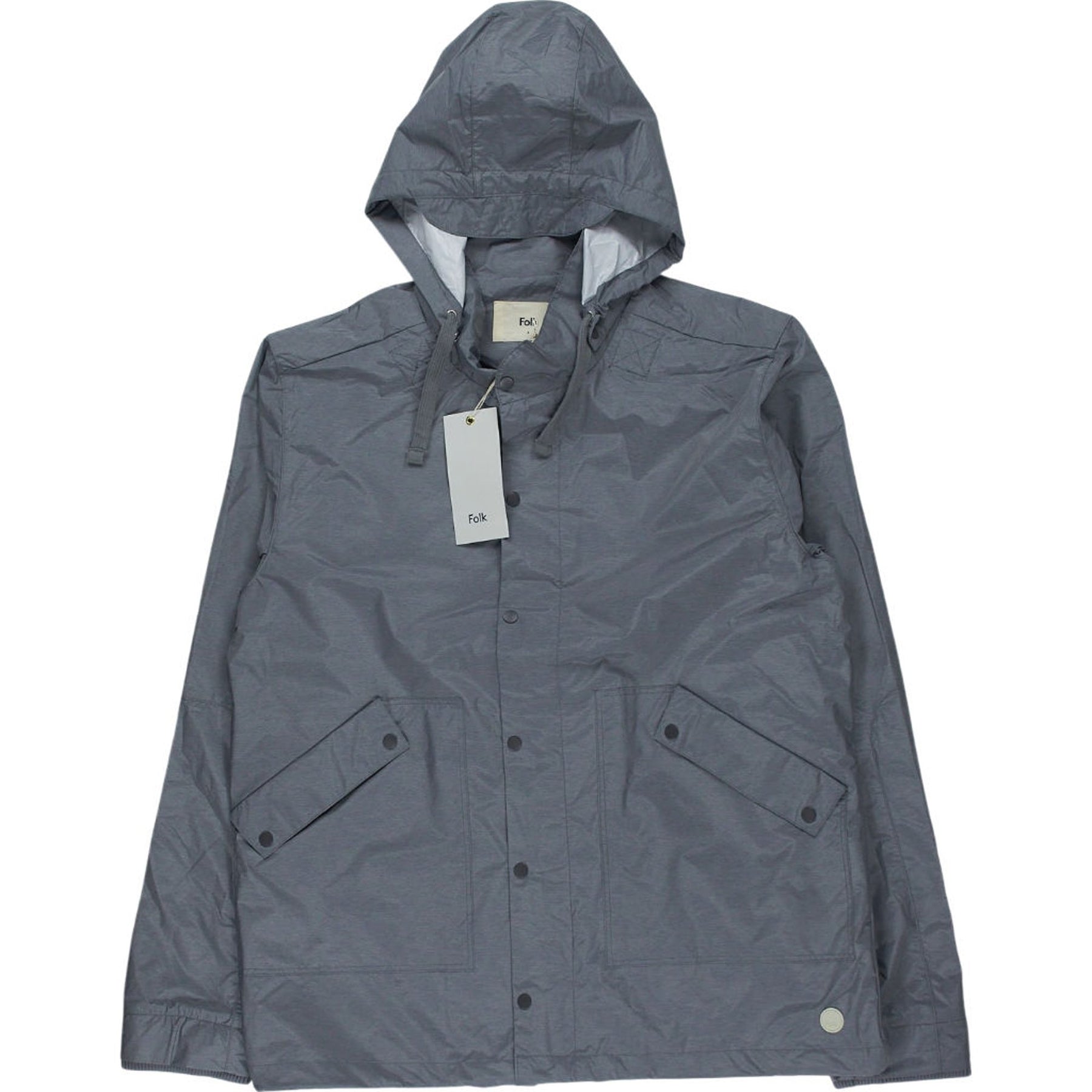 Folk Silver Grey Raincoat