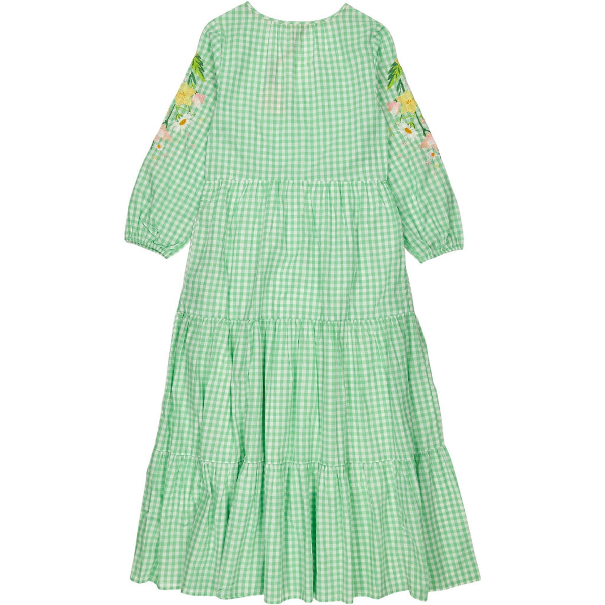 Strong Girls Club Green Gingham Midi Dress