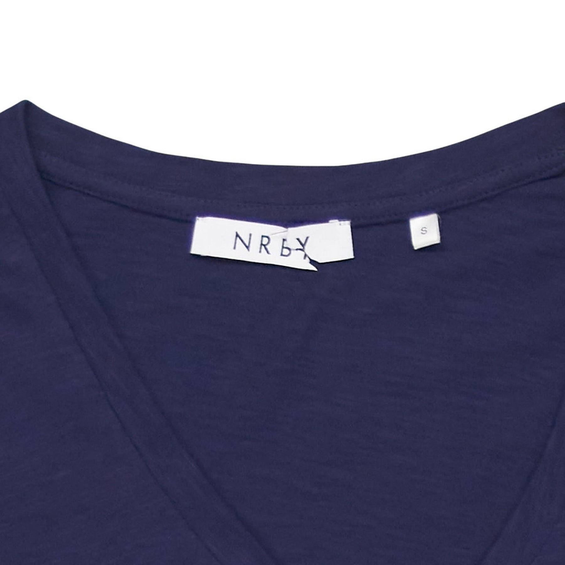 NRBY Blue V-Neck Long Sleeve Top