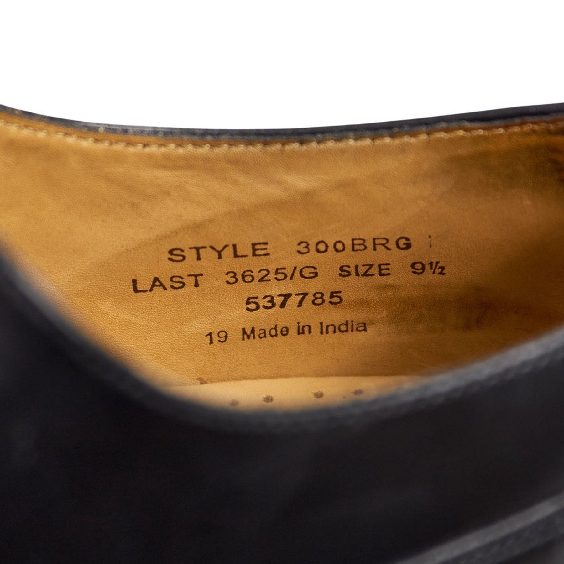 Loake Black Leather 300BRG Oxford Shoes
