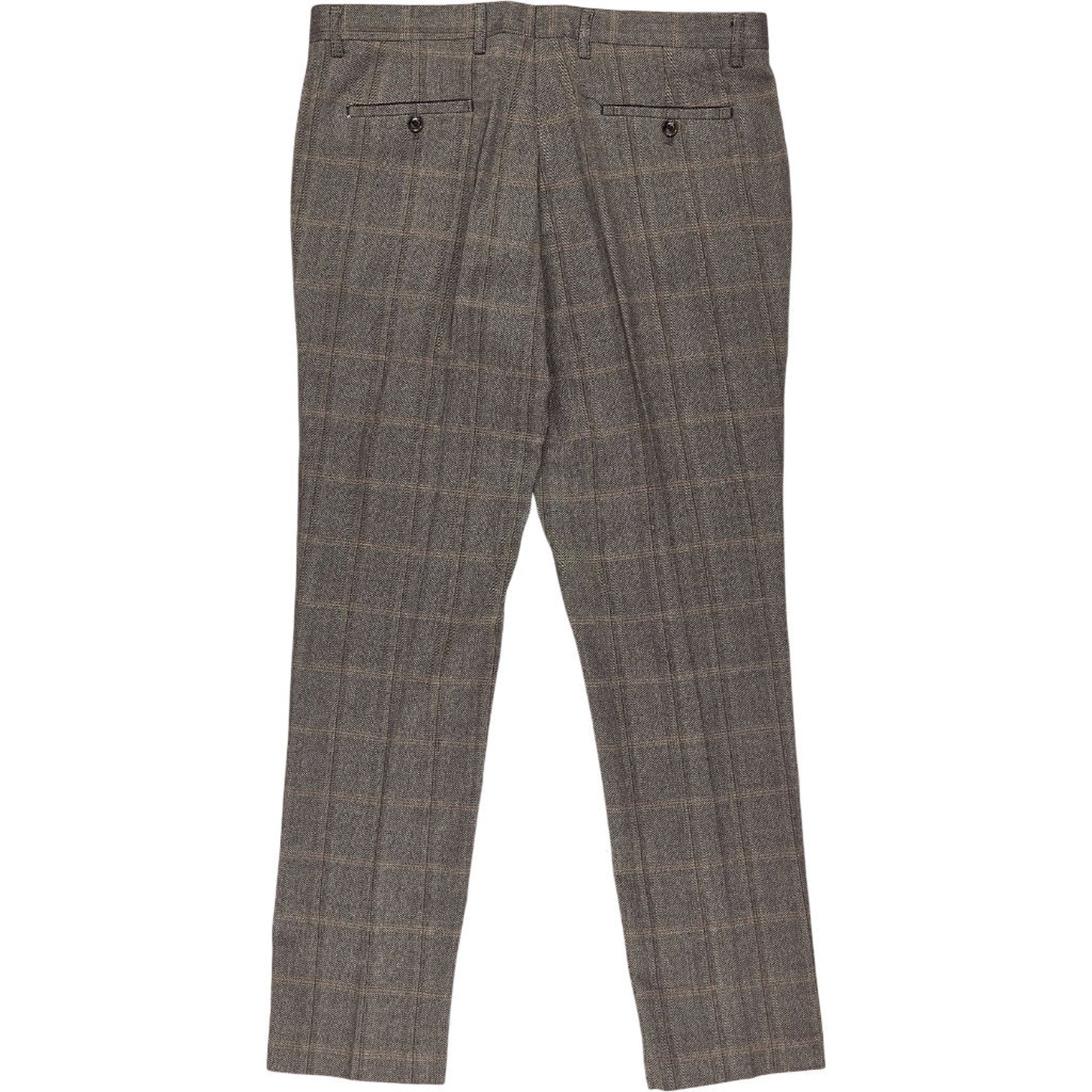 Cavani Brown Check Suit