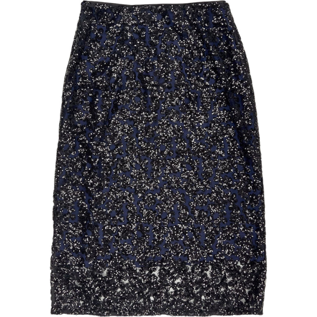 Whistles Black Sequin Pencil Skirt