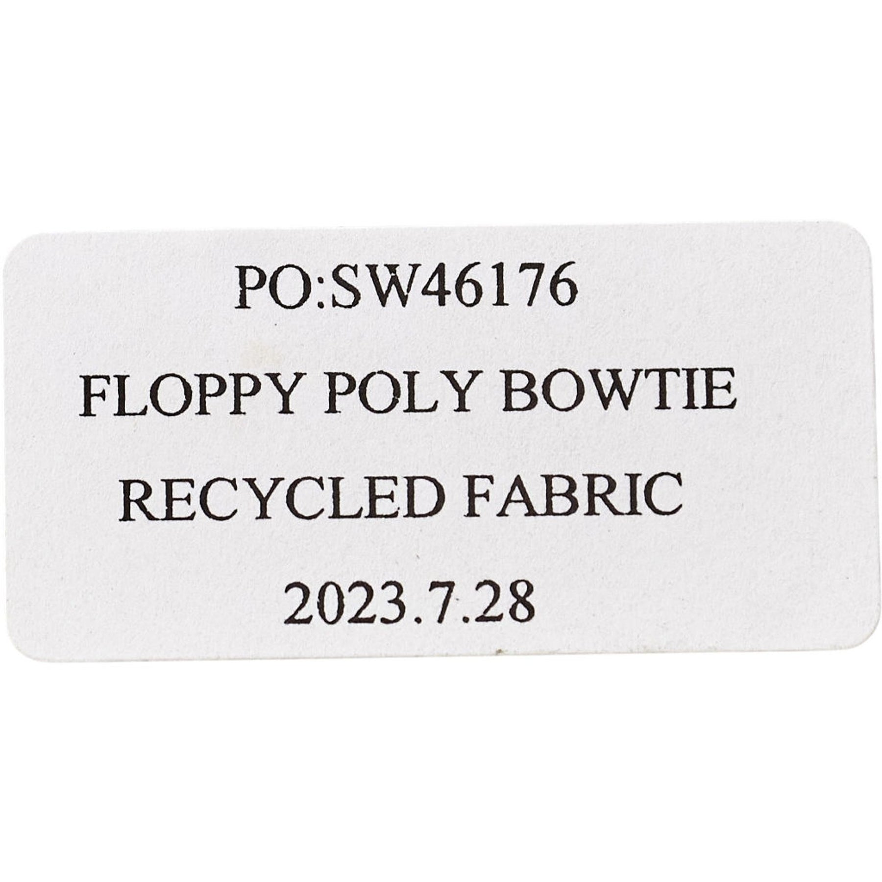 Moss Navy Floppy Poly Bow Tie