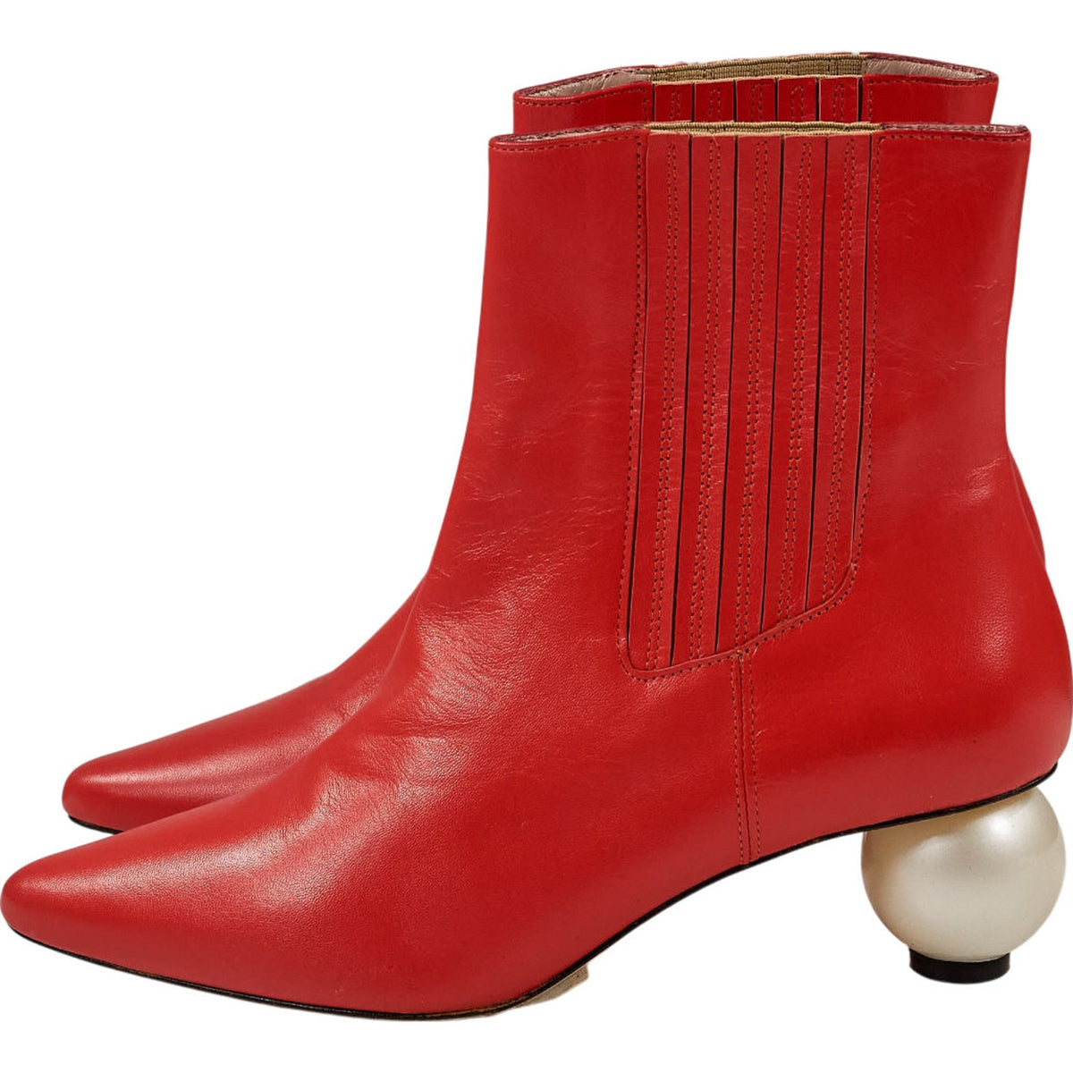 Mother of Pearl Red Ankle Boots EU 37