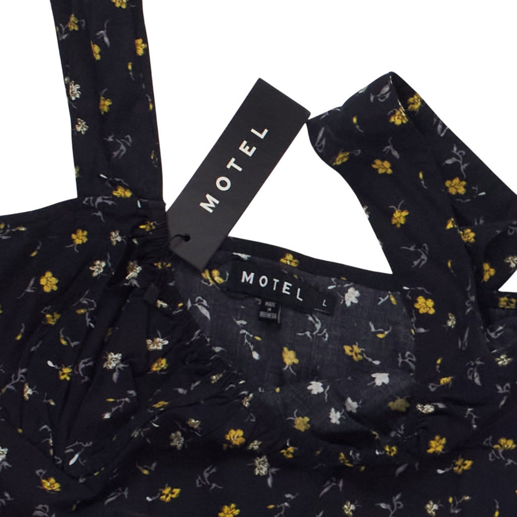 Motel Black Gladis Pretty Petal Top