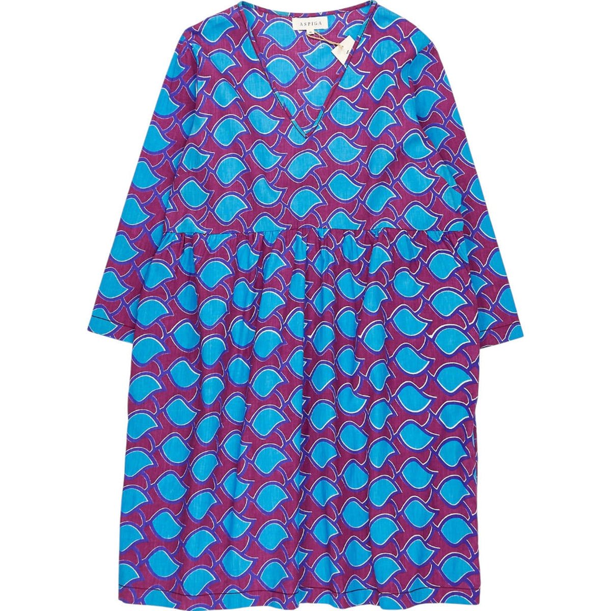 Aspiga Purple Blue Afric Zaidi Dress