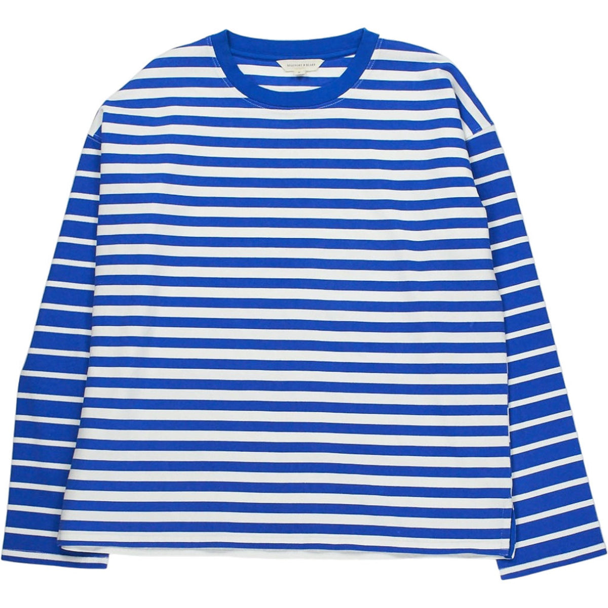 Beaufort & Blake Blue White Striped Long Sleeve Top