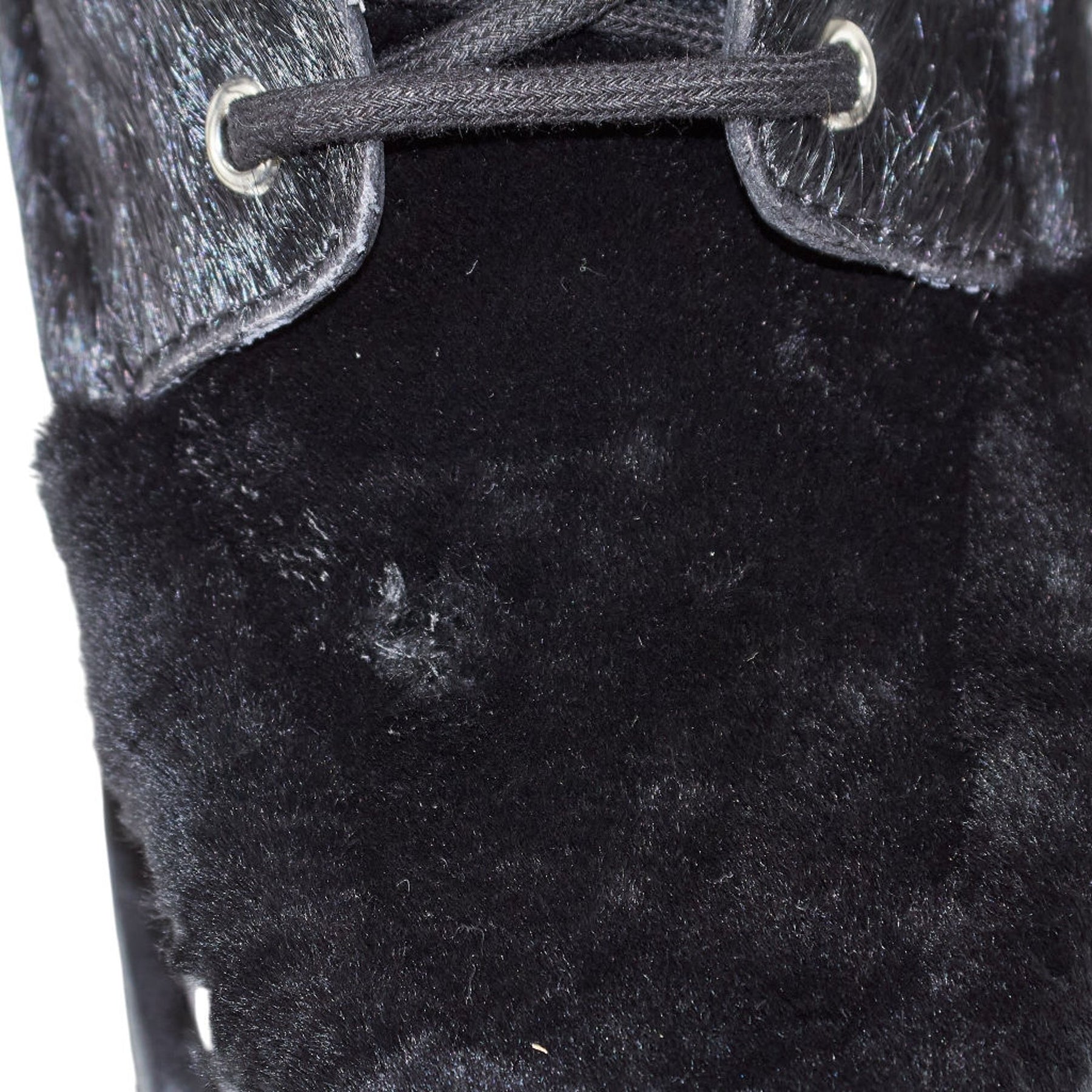 Fracap Black Wool Mix Boots