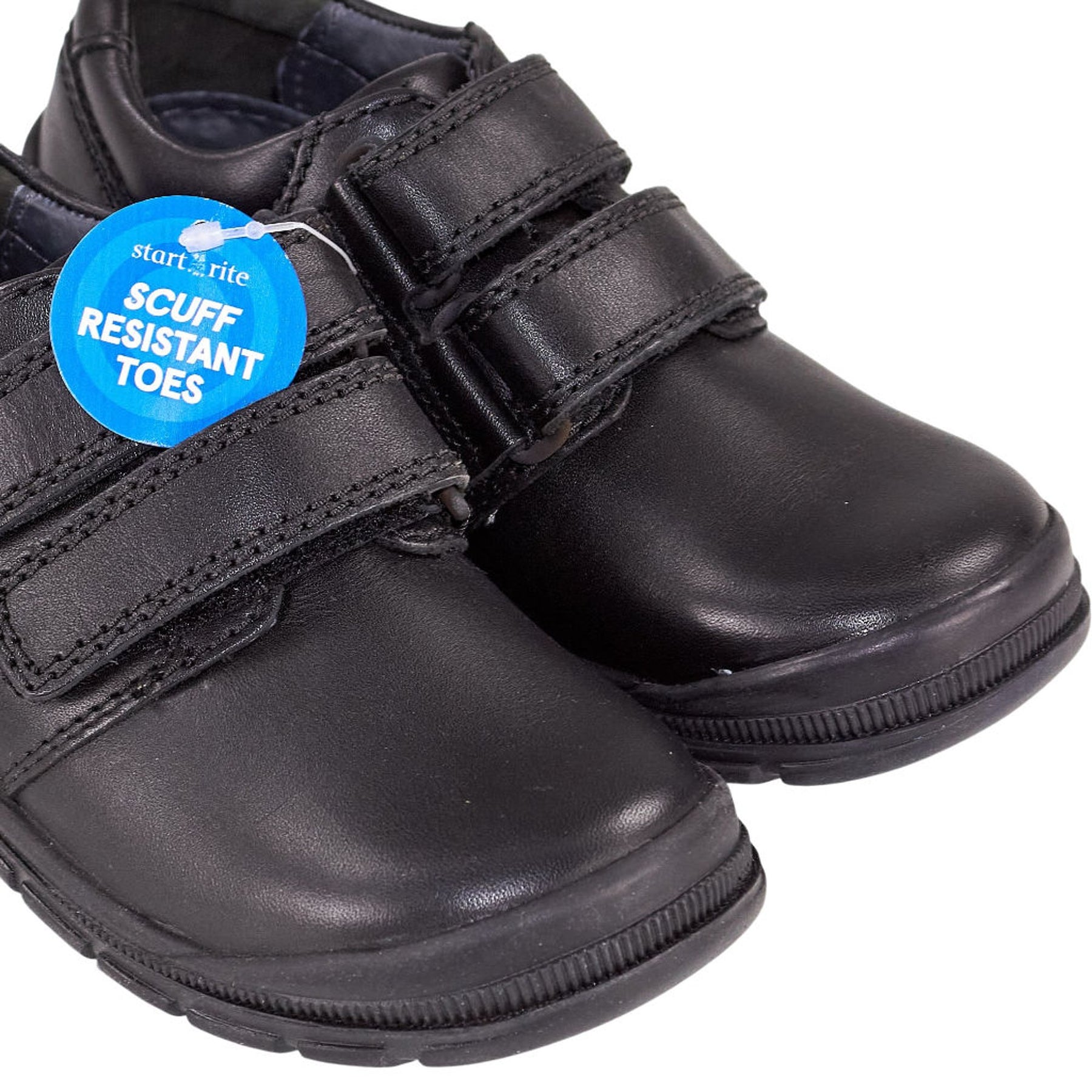 Start-Rite Black Leather Engineer Shoes