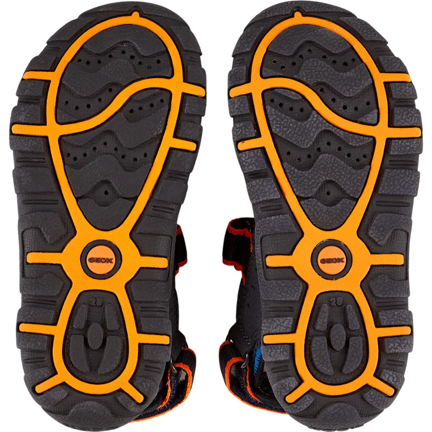 Geox Navy/Orange Strada Sandals Kids