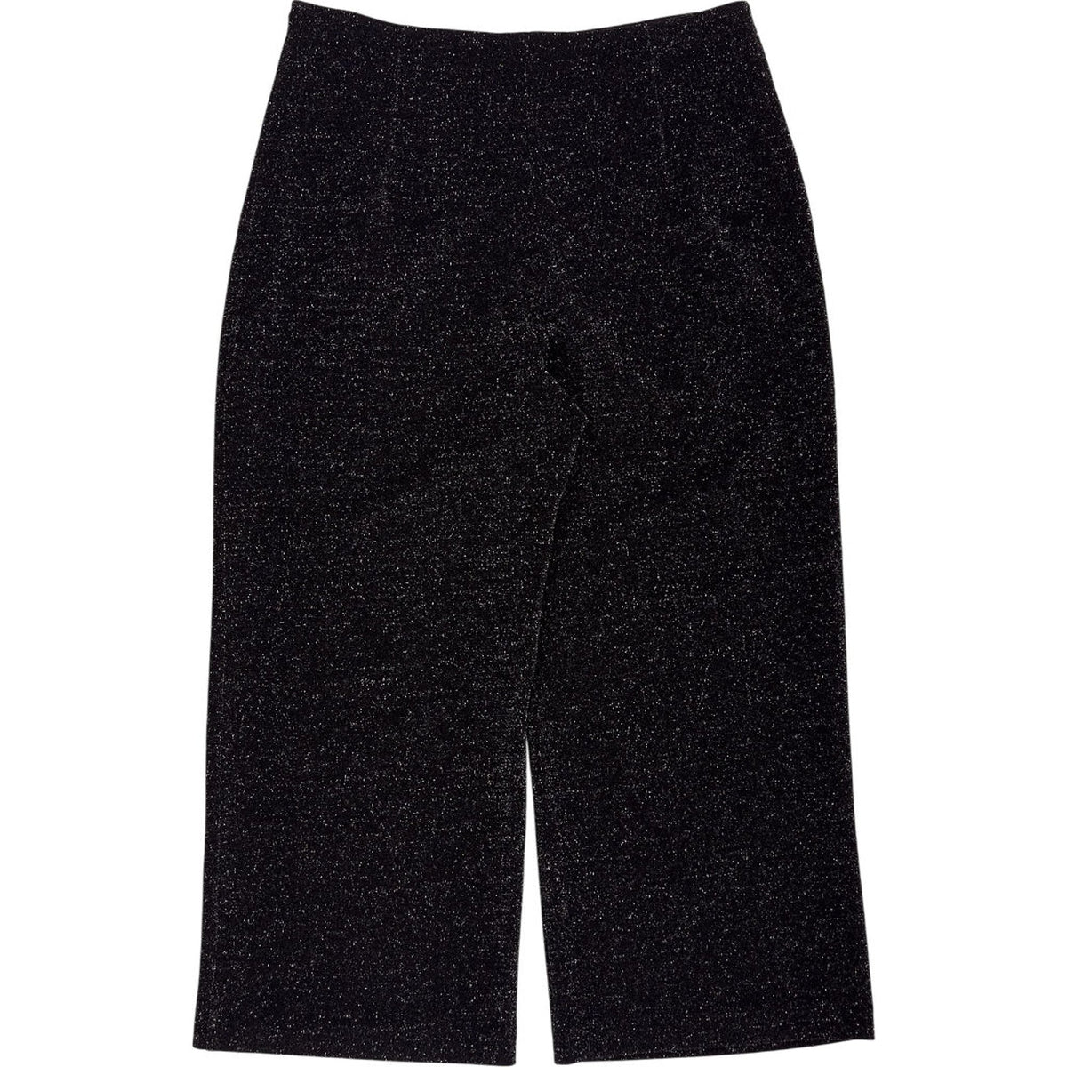 Whistles Black Metallic Wide Leg Trousers