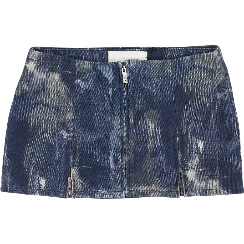Pull & Bear Karoline Vitto Blue Denim Mini Skirt