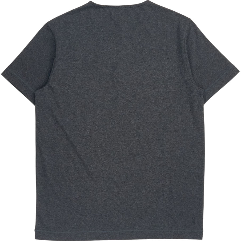 Hamilton and Hare Charcoal Short Sleeve Jersey Henley