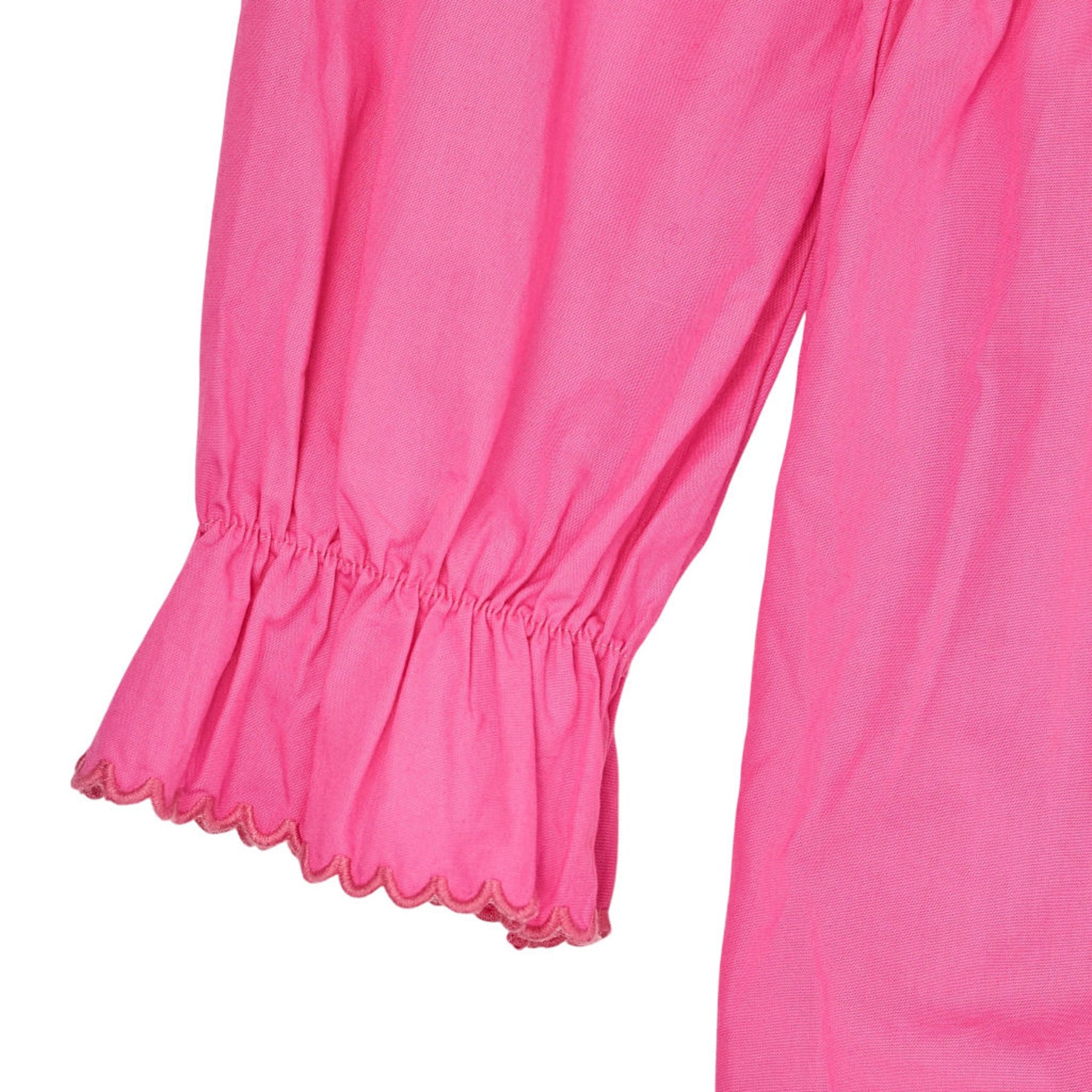 OMNES Pink Cotton Midi Dress