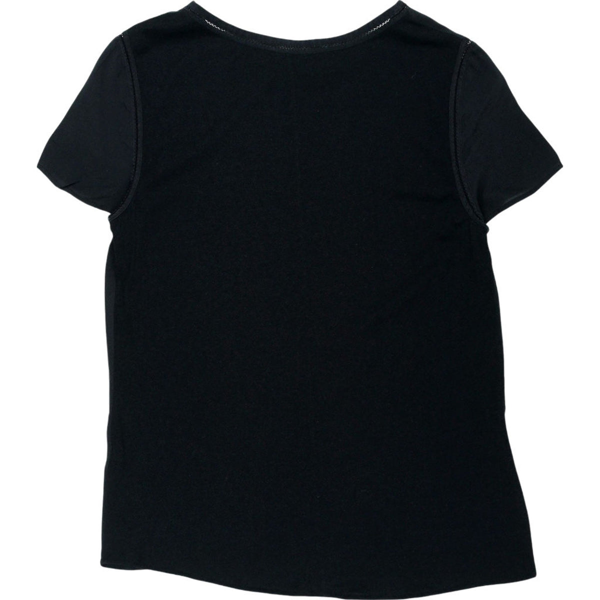 Massimo Dutti Black Short Sleeve Top