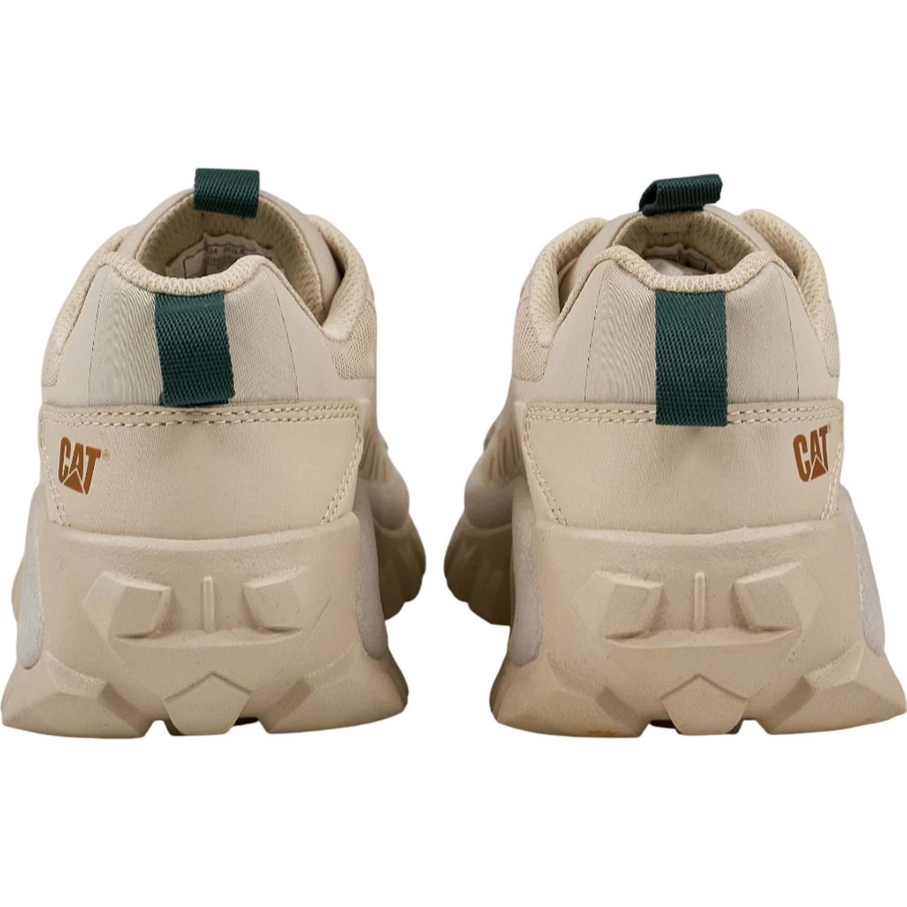 CAT Beige Intruder Lightning Mesh Trainers UK 4