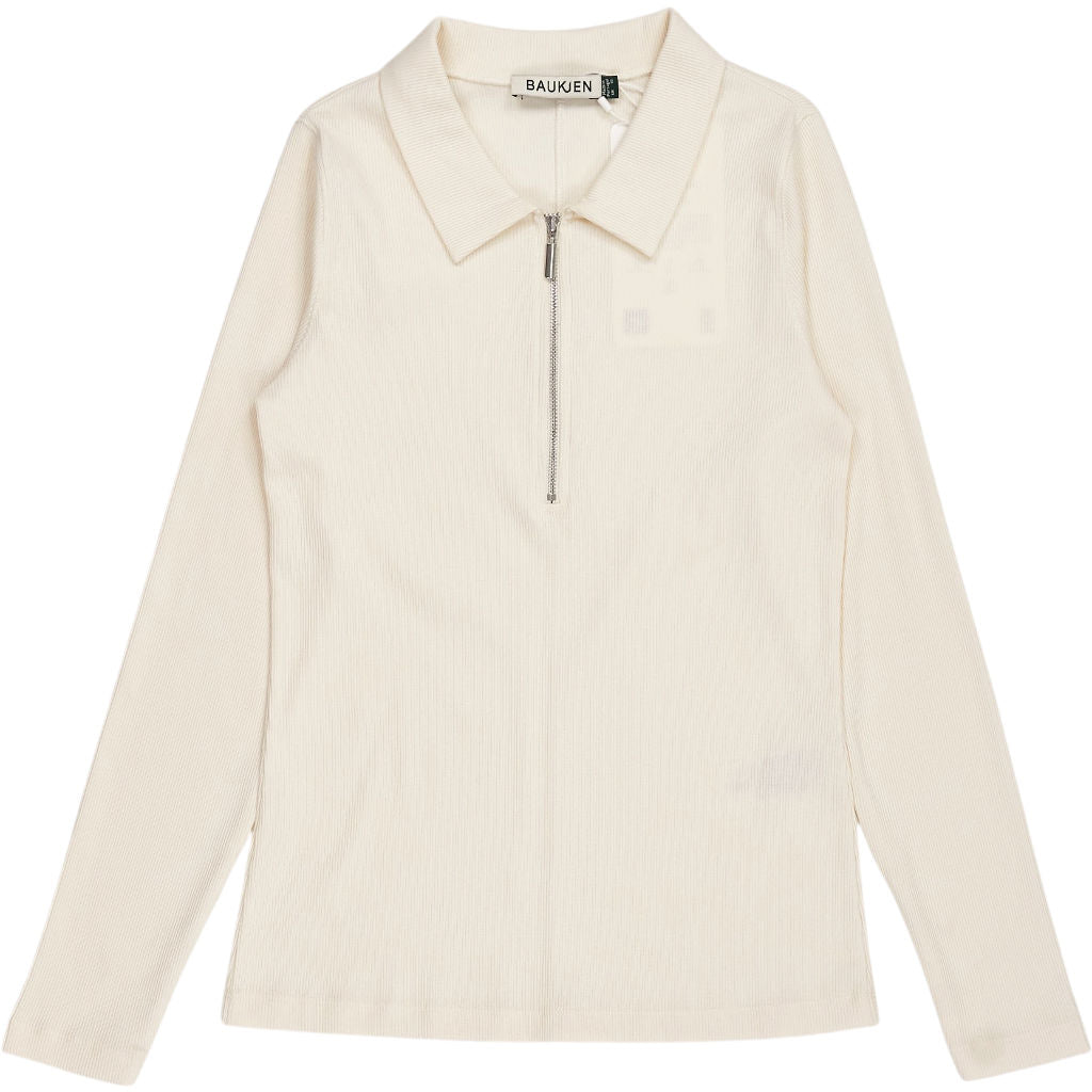 Baukjen Antique White Organic Cotton Zip Top