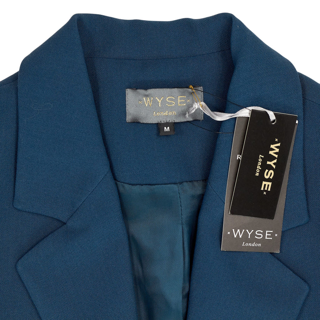 Wyse Teal Ellie Oversized Blazer