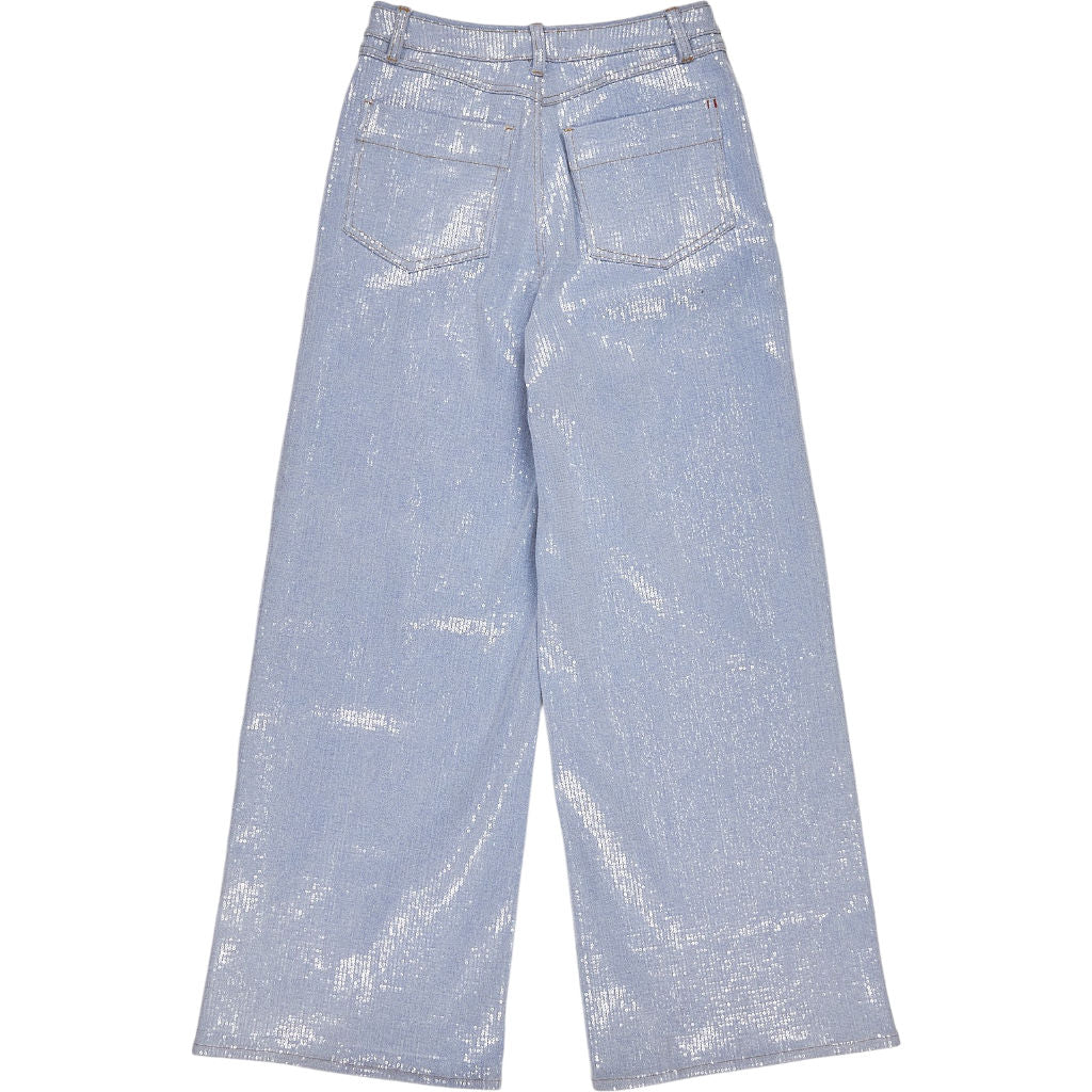 Hush Light Blue Sequin Denim Trousers