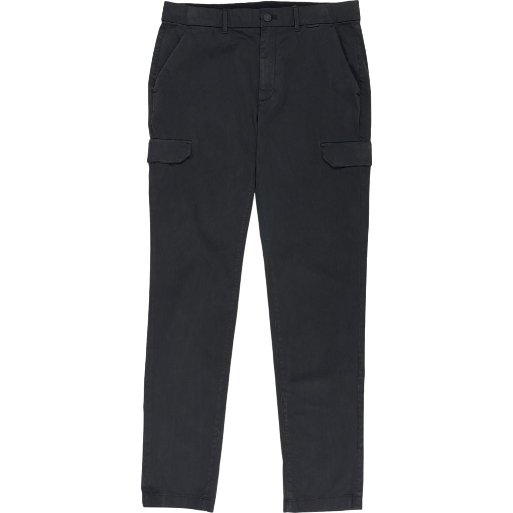 Calvin Klein Black Sateen Stretch Cargo Pants