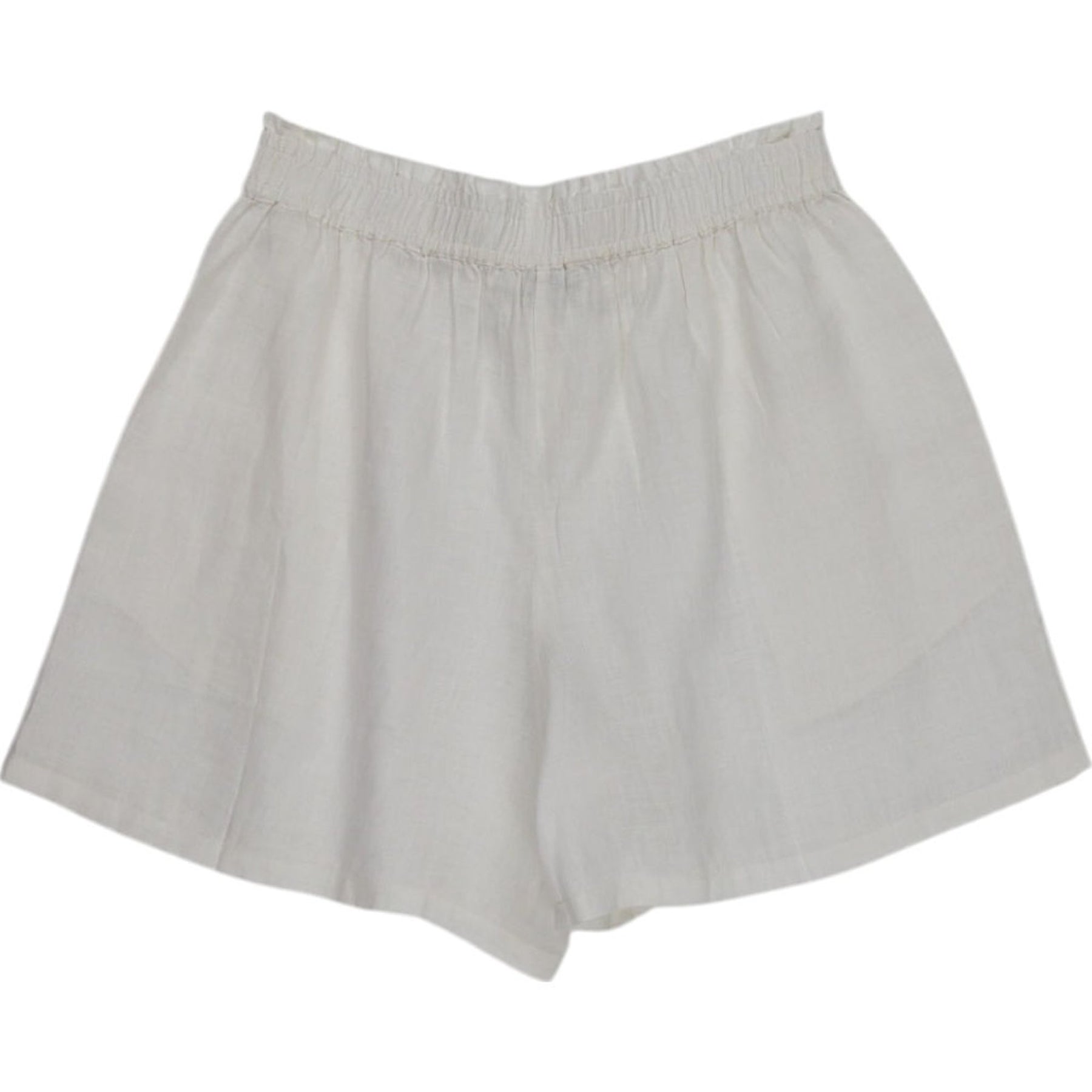NRBY White Linen Shorts