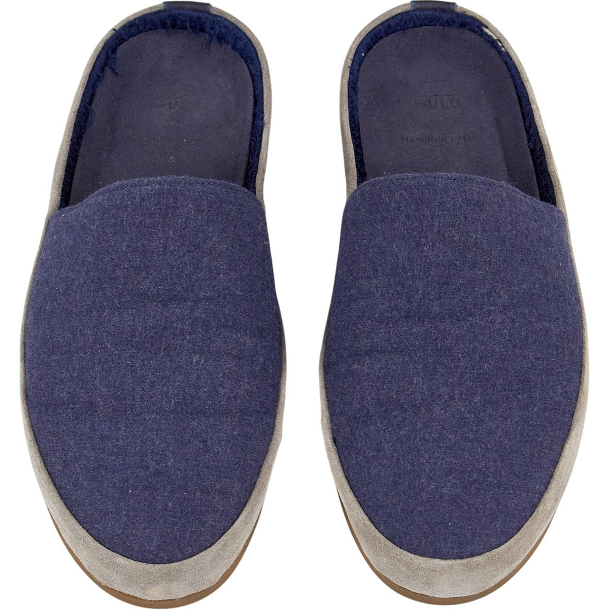Mulo Blue Suede Slippers