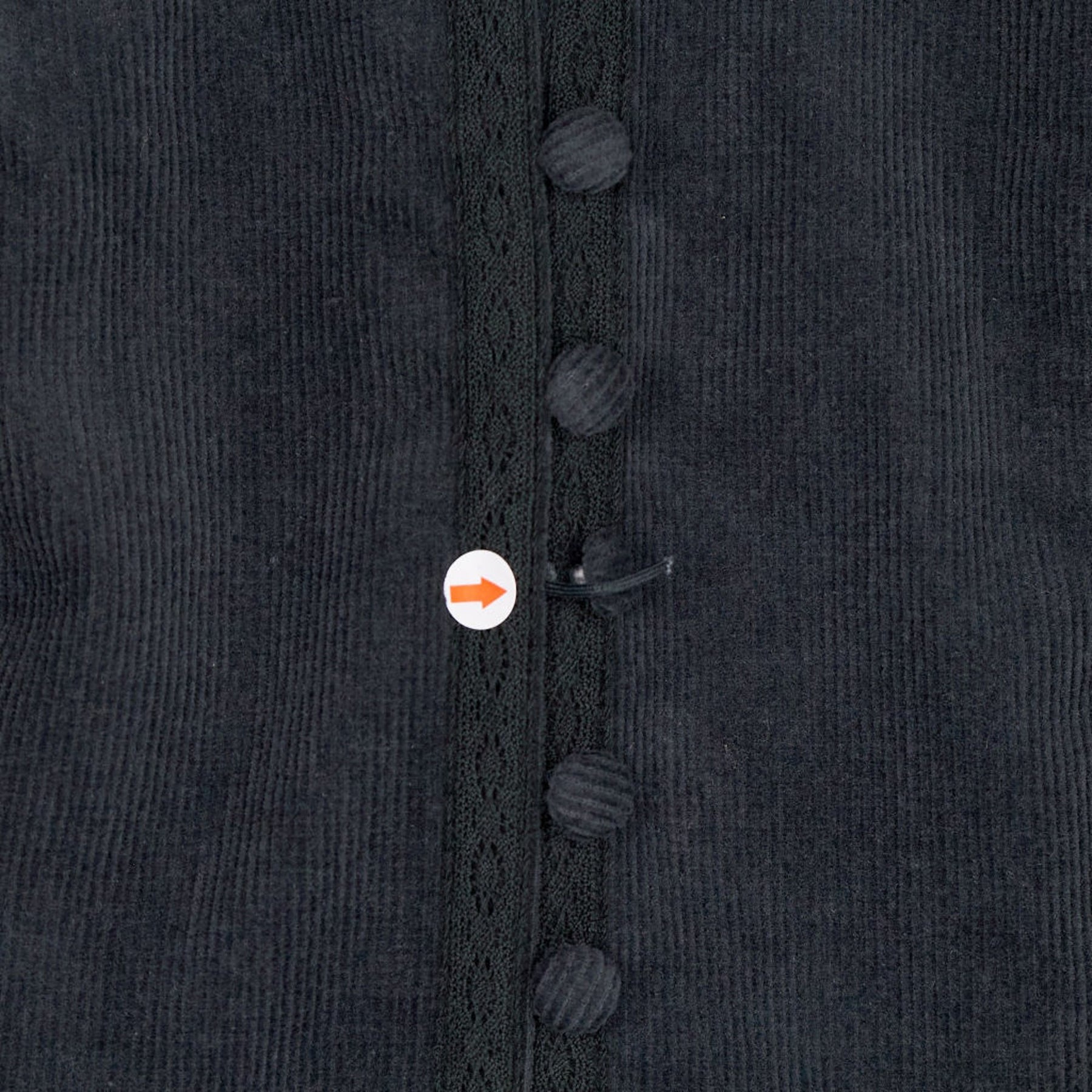 Wyse Black Jodi Cord Dress