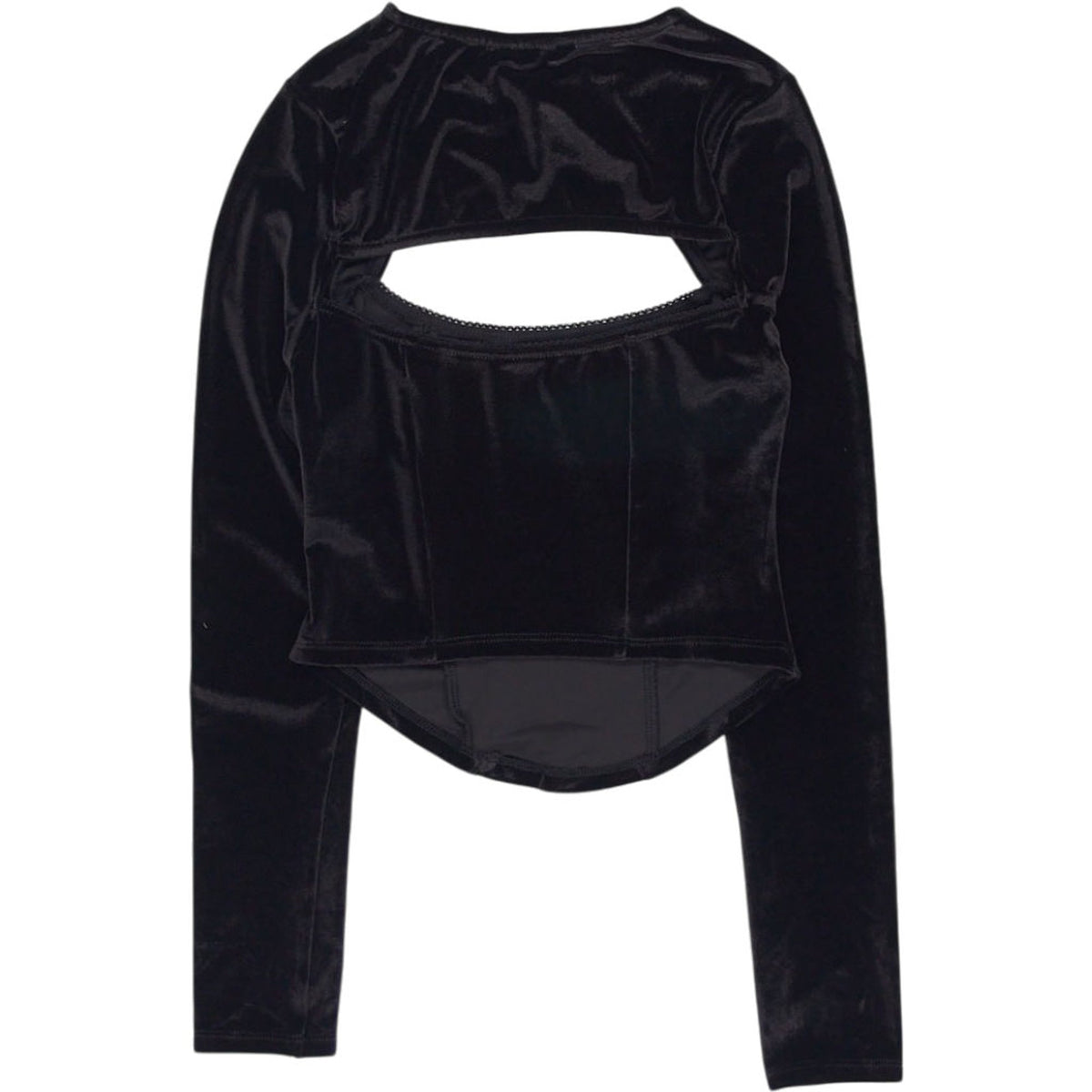 Motel Black Chanmi Velvet Top