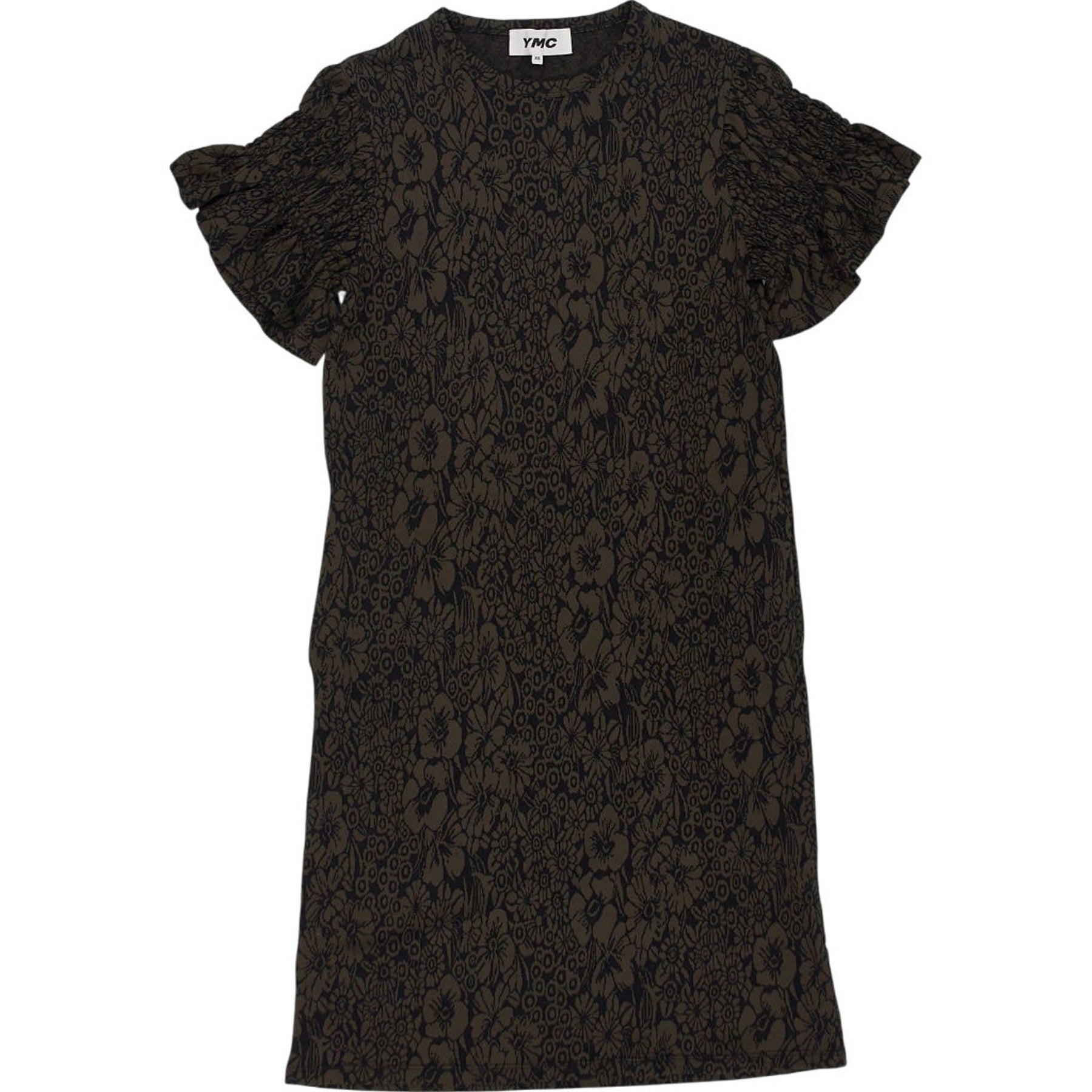 YMC Green Floral Knit Dress XS