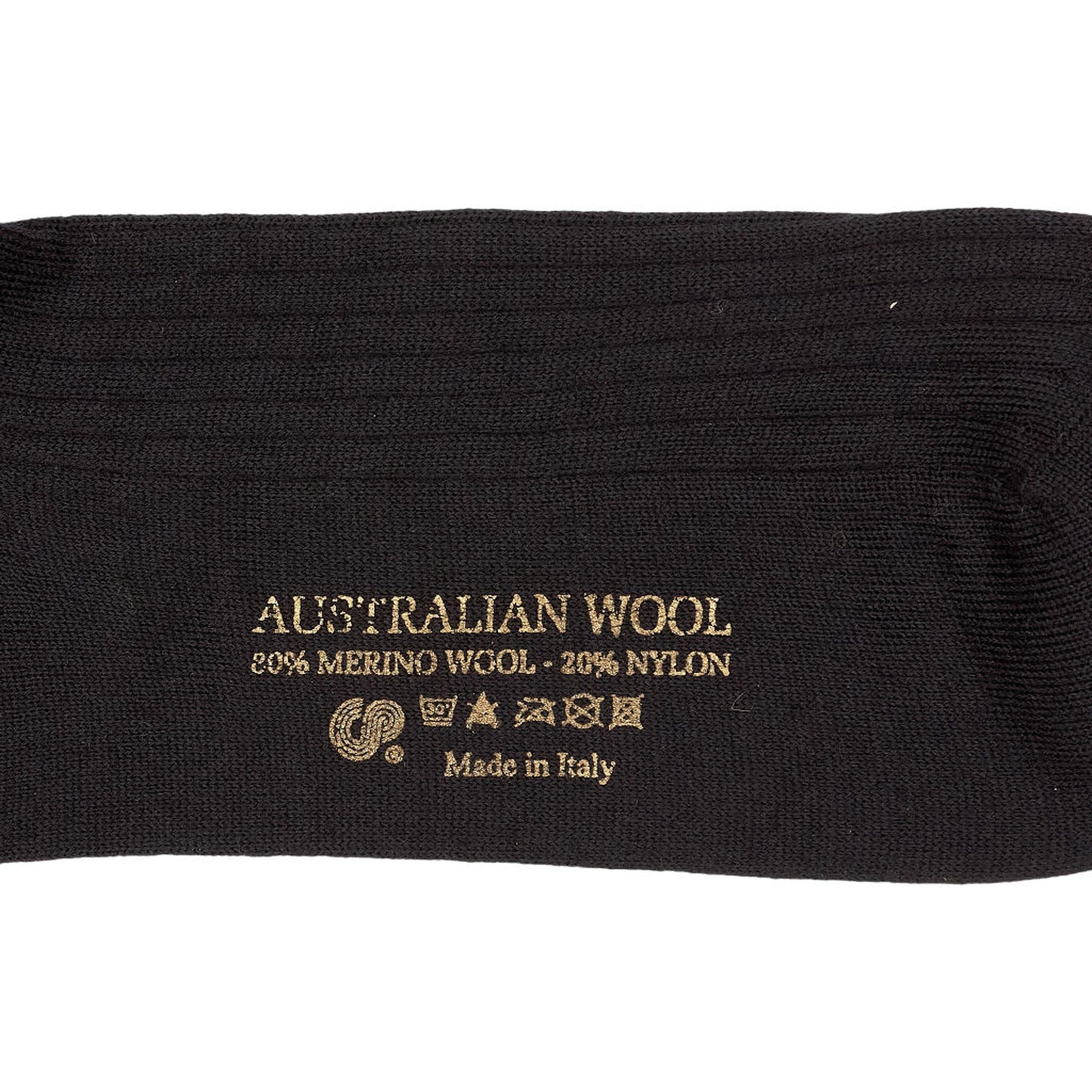 Drake's Black Merino Wool Socks