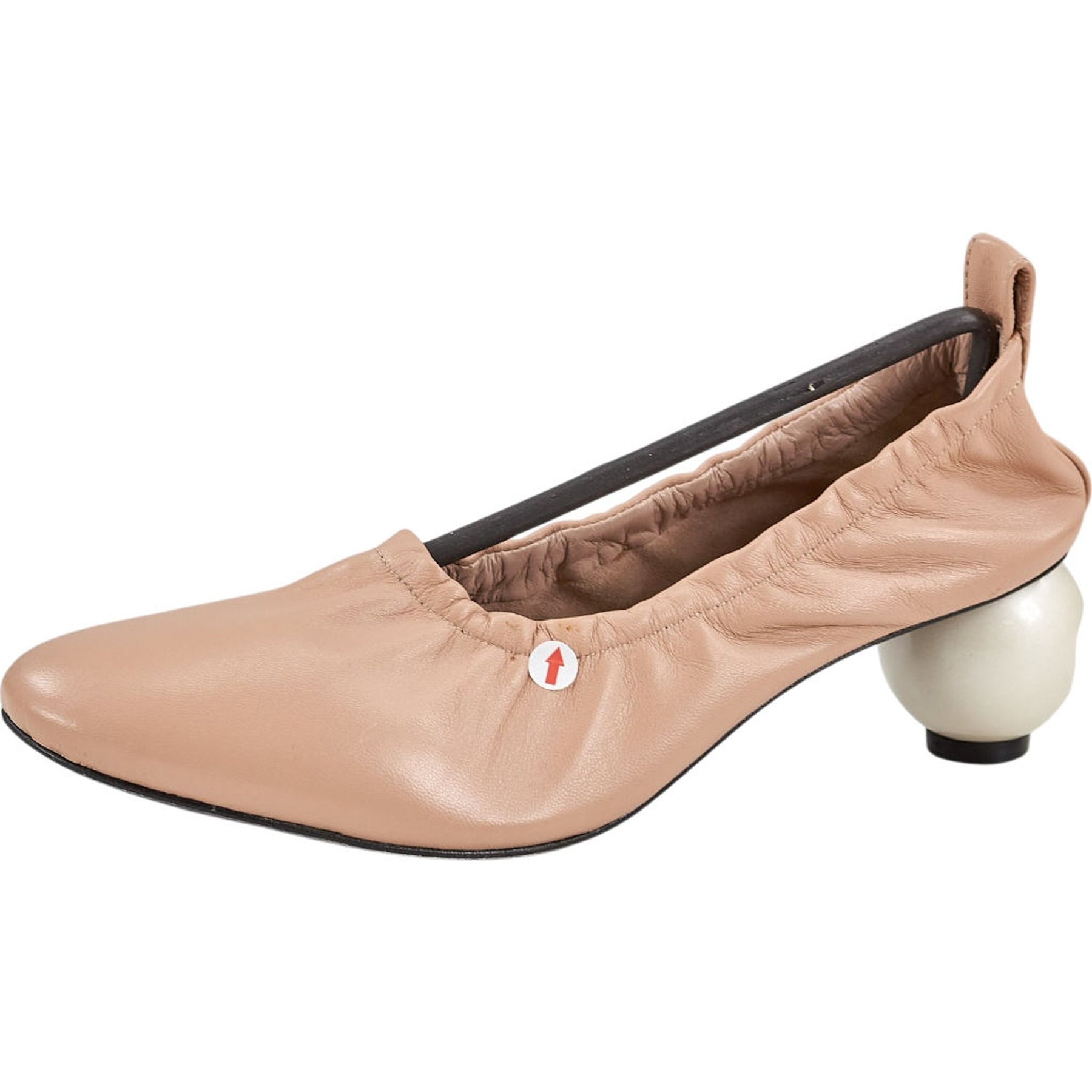 Mother of Pearl Beige Leather Shoes