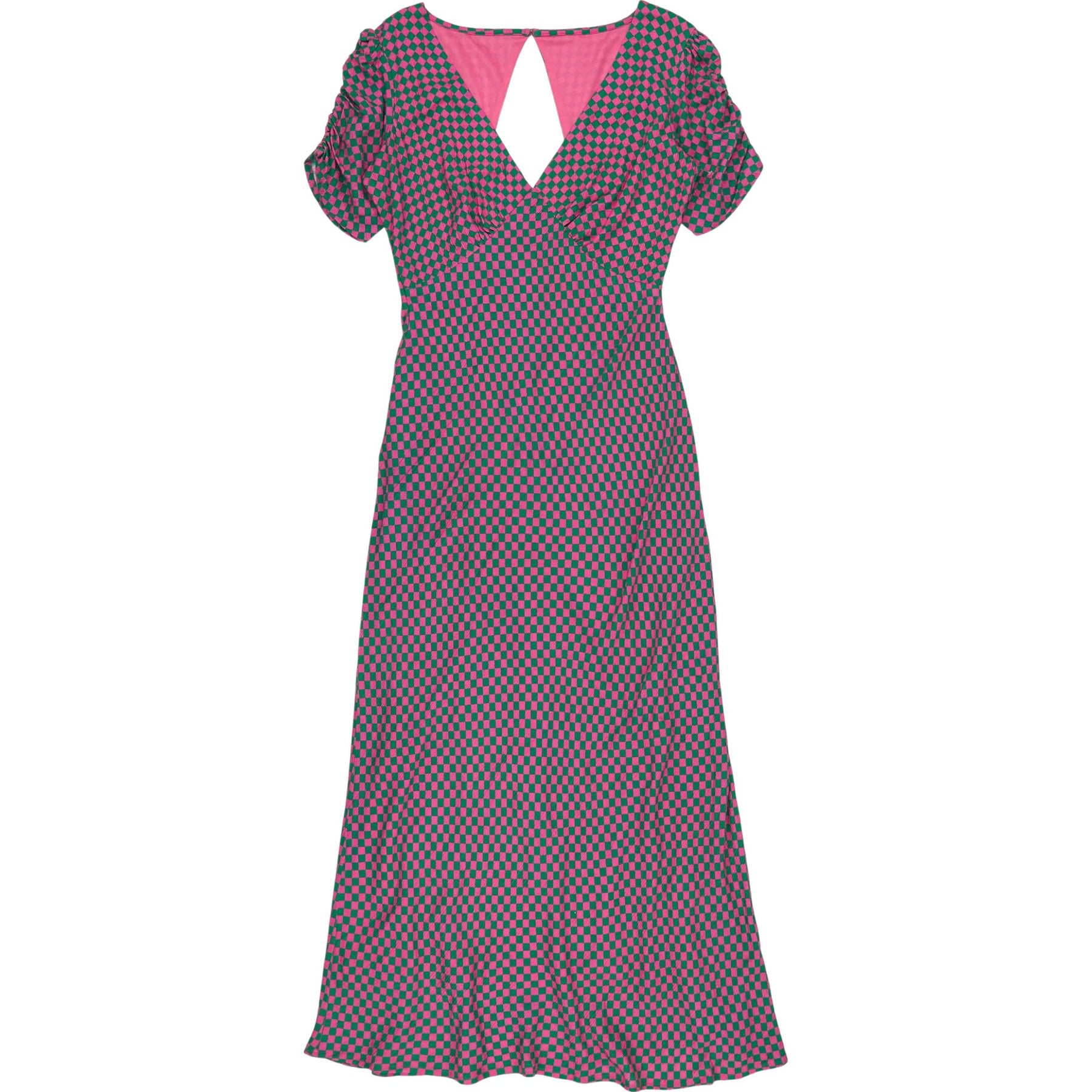 OMNES Pink Green Jemima Dress