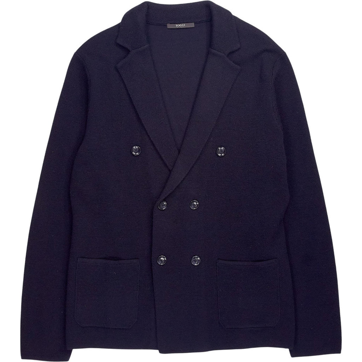 Boggi Navy Knit Blazer