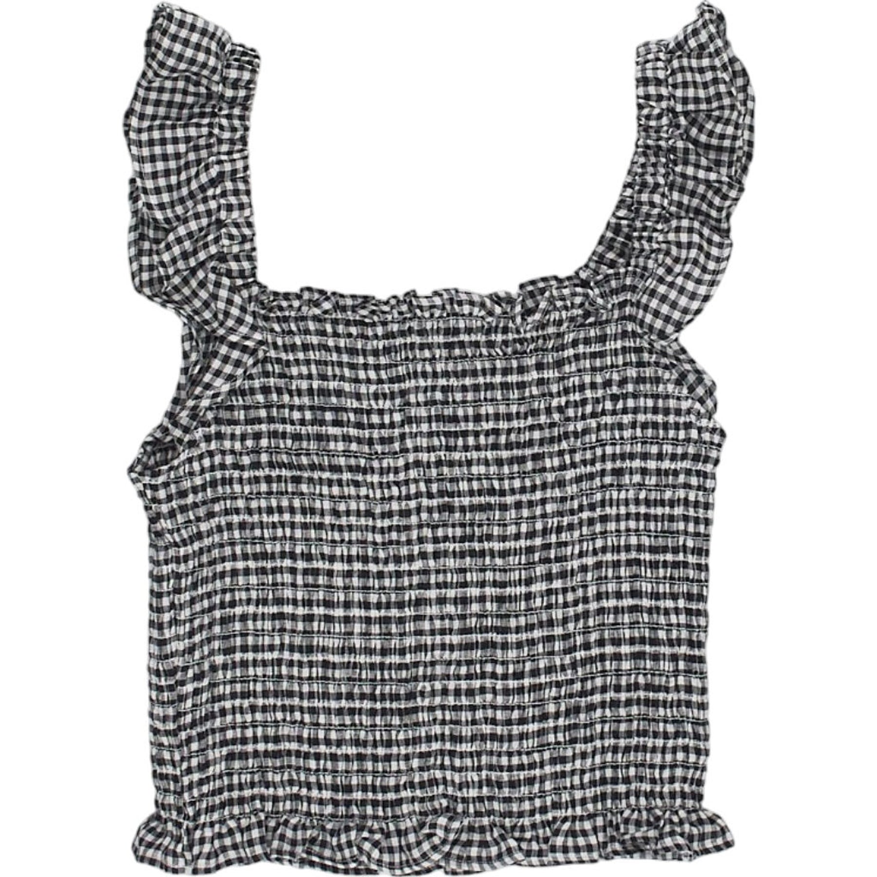Baukjen Black & White Gingham Debrah Top
