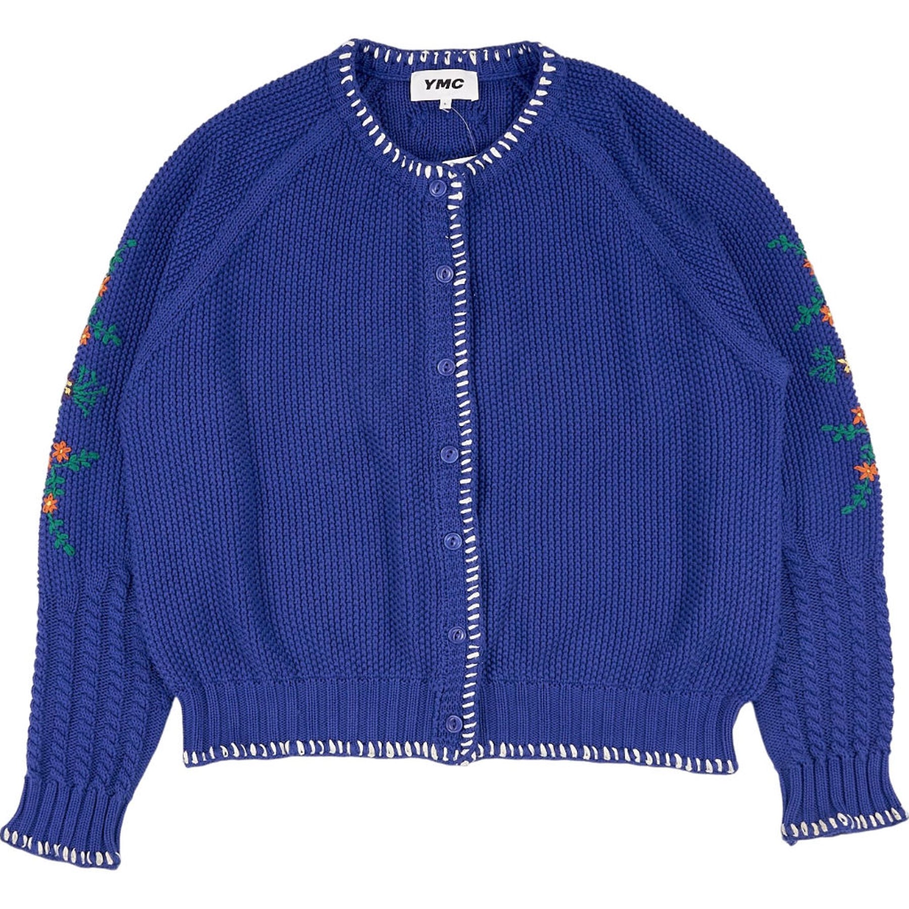 YMC Blue Knit Cardigan L