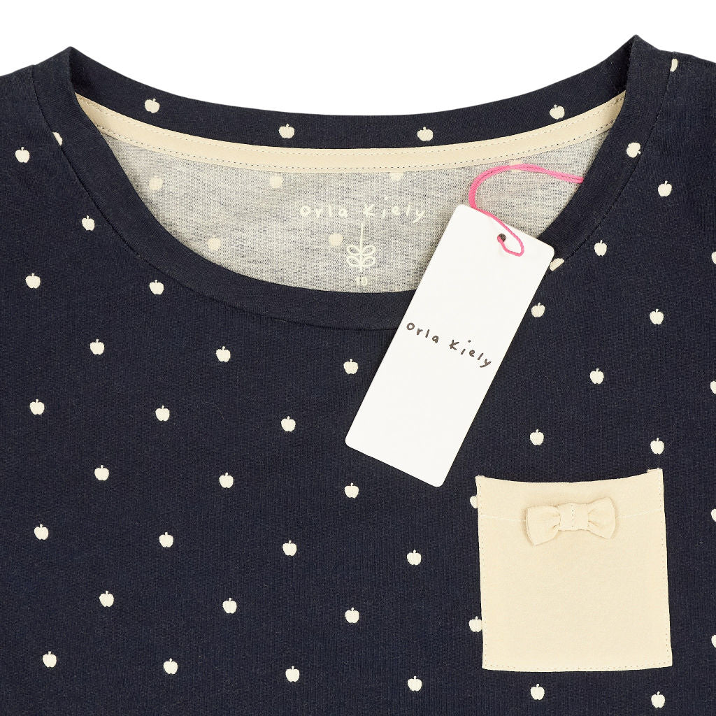 Orla Kiely Navy Spot Print T-Shirt