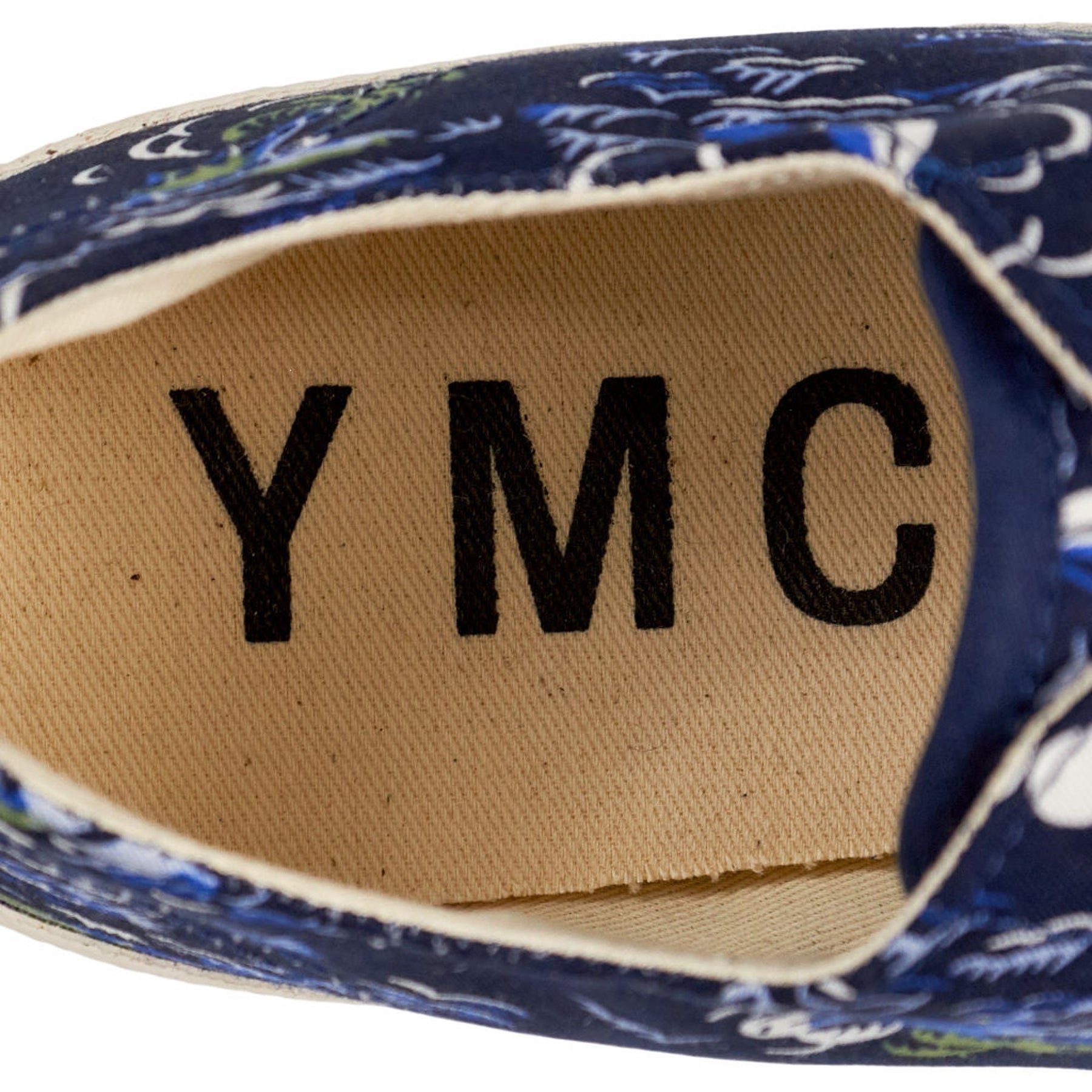 YMC Navy Patterned Trainers