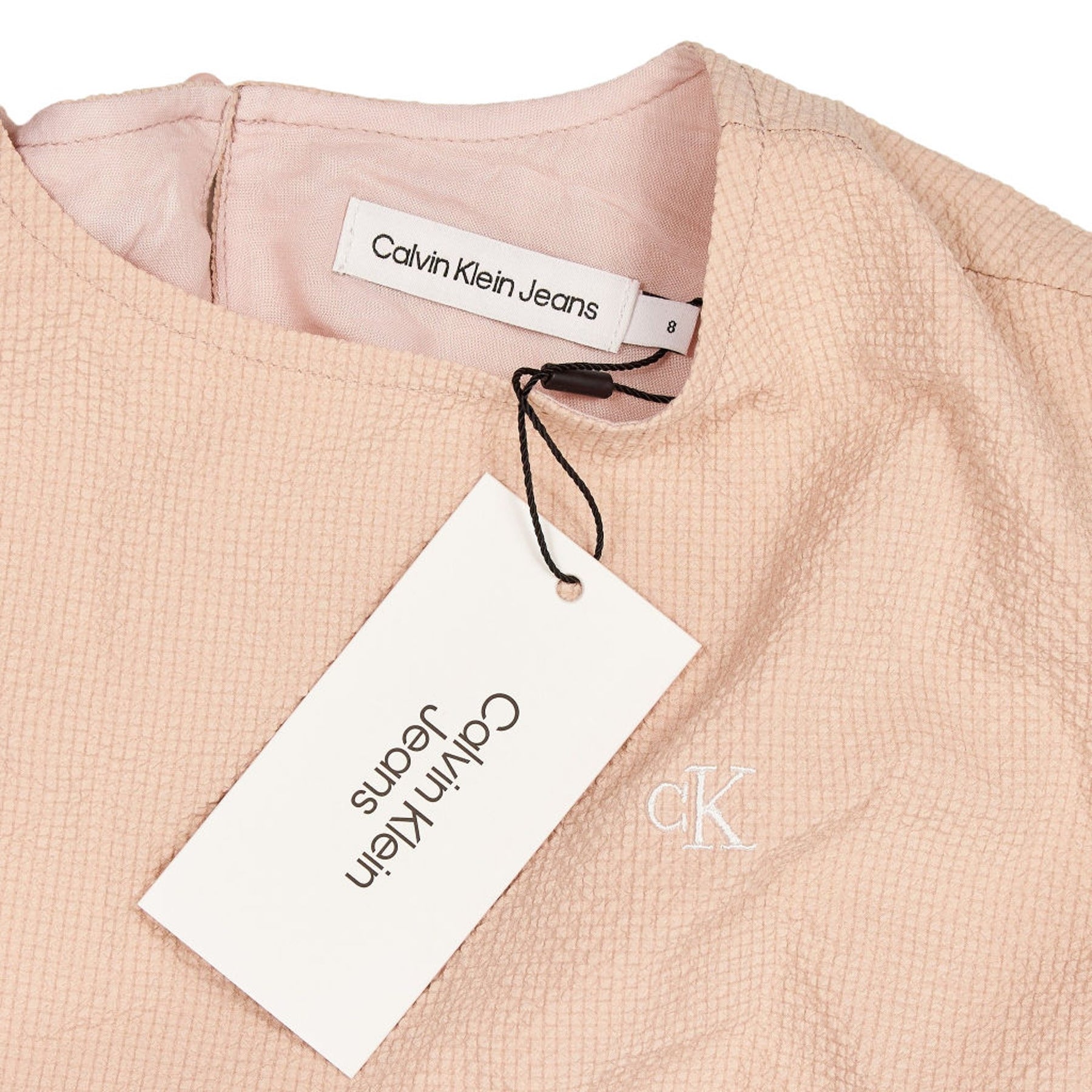 Calvin Klein Pink Sleeveless Crinkle Top