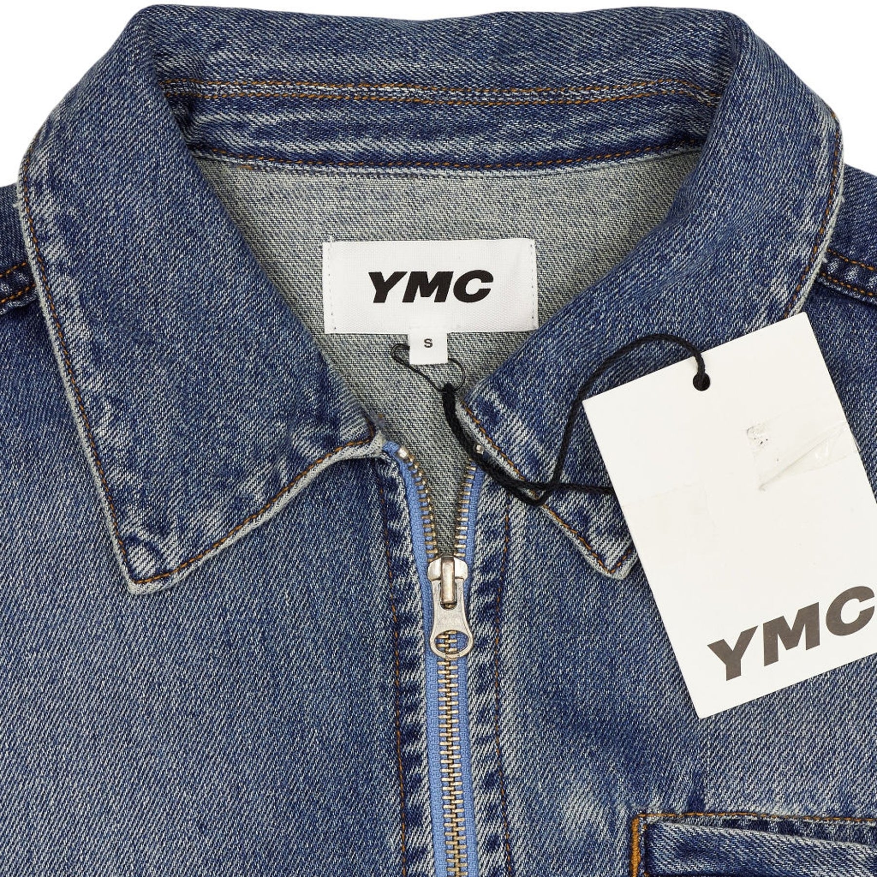 YMC Blue Washed Denim Jacket S