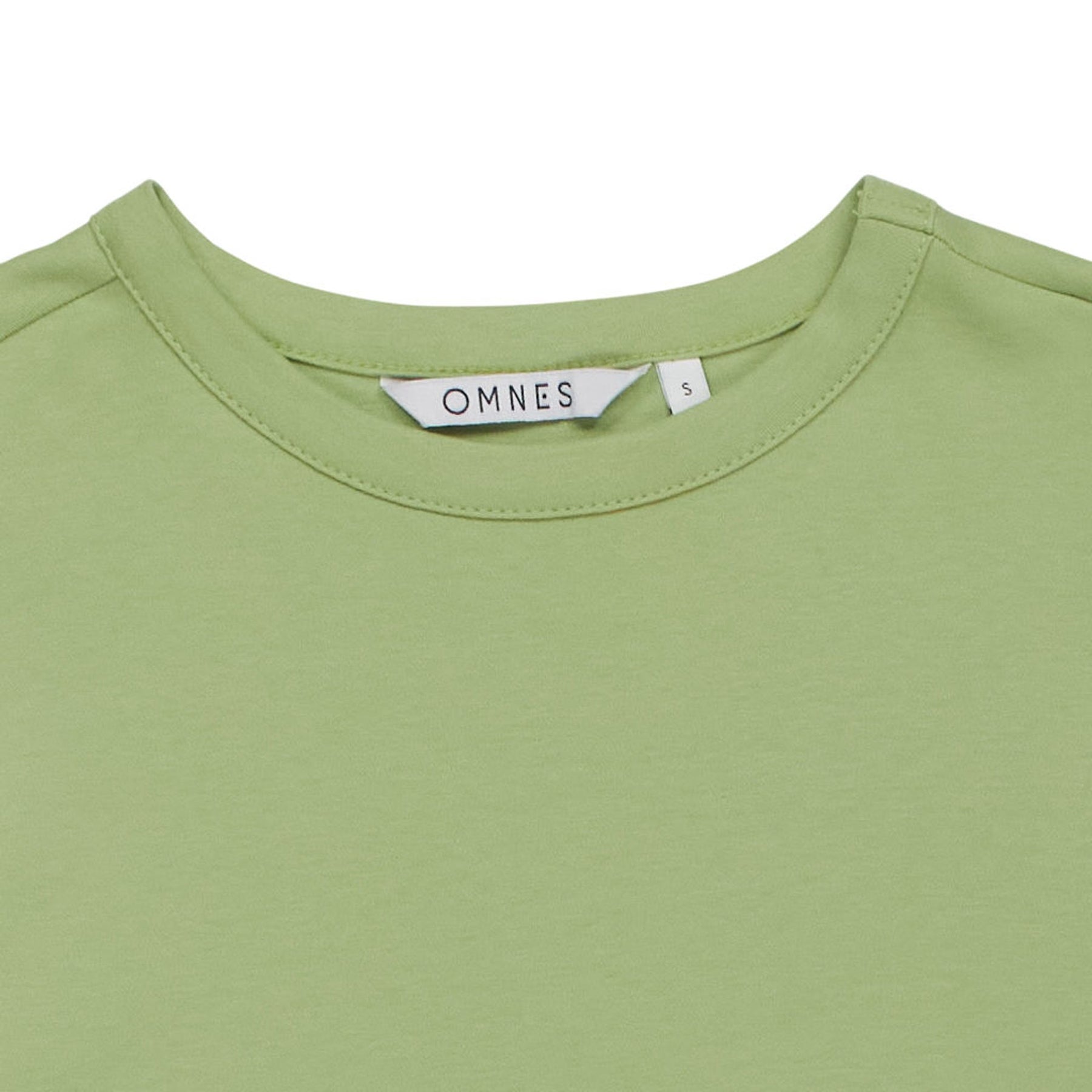 OMNES Green White Colourblock Dress