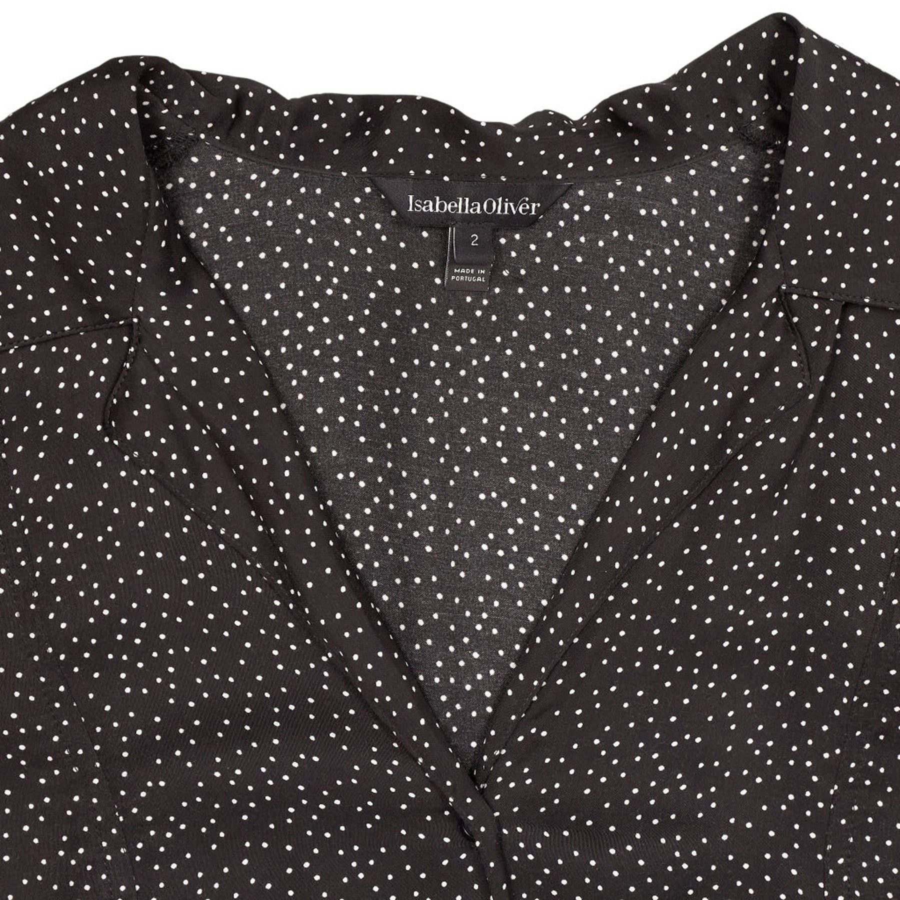 Isabella Oliver Black Polka Dot Dress