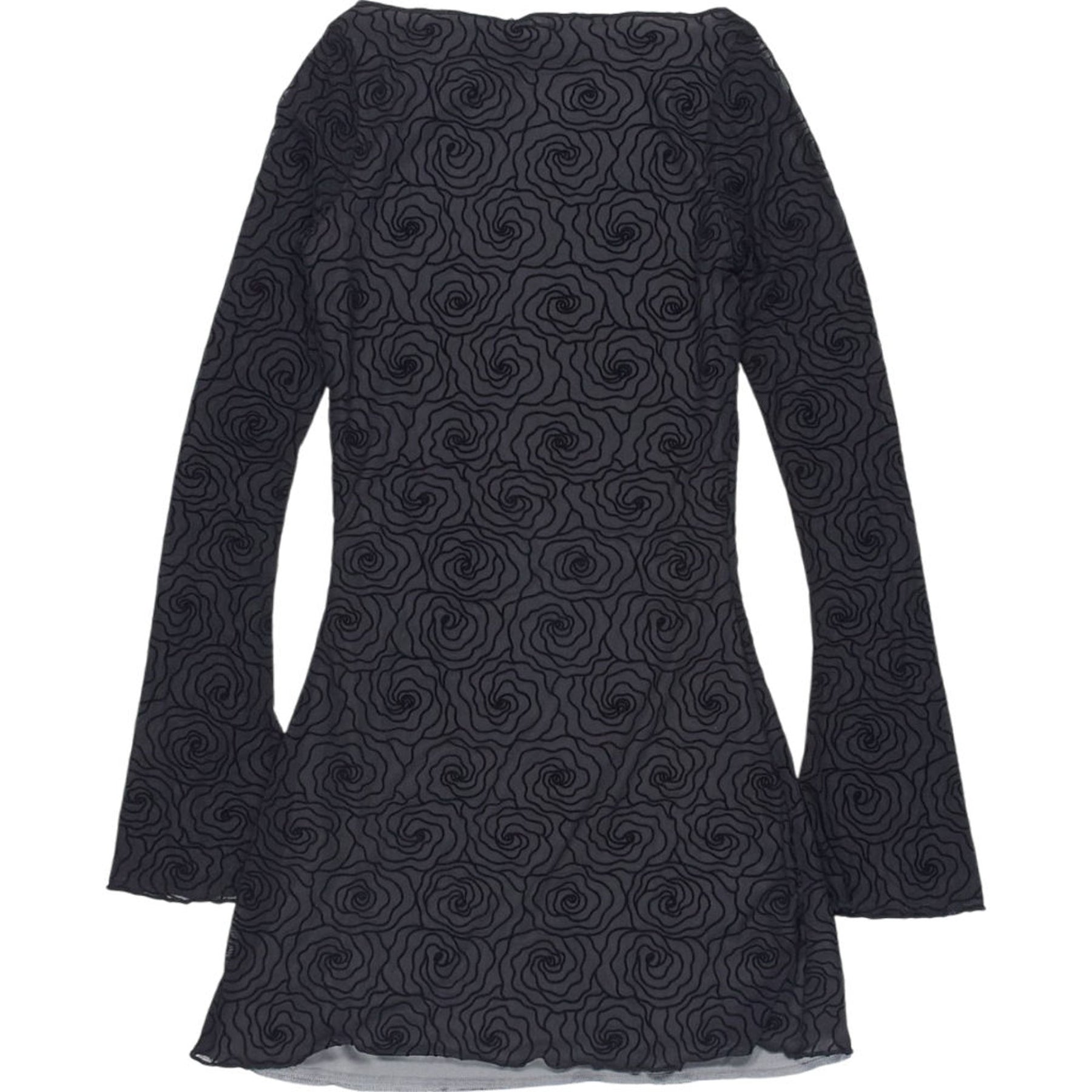 Motel Black Sevilla Dress Abstract Flocked