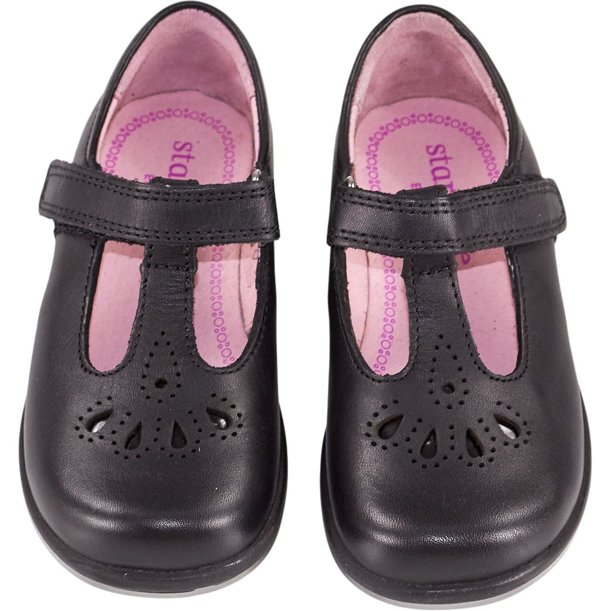 Start-Rite Black Daisy May Leather Shoes