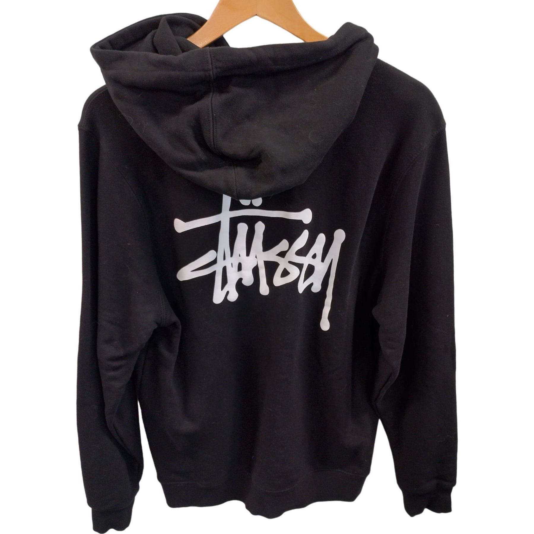 Stussy Black Hoodie Cotton Blend