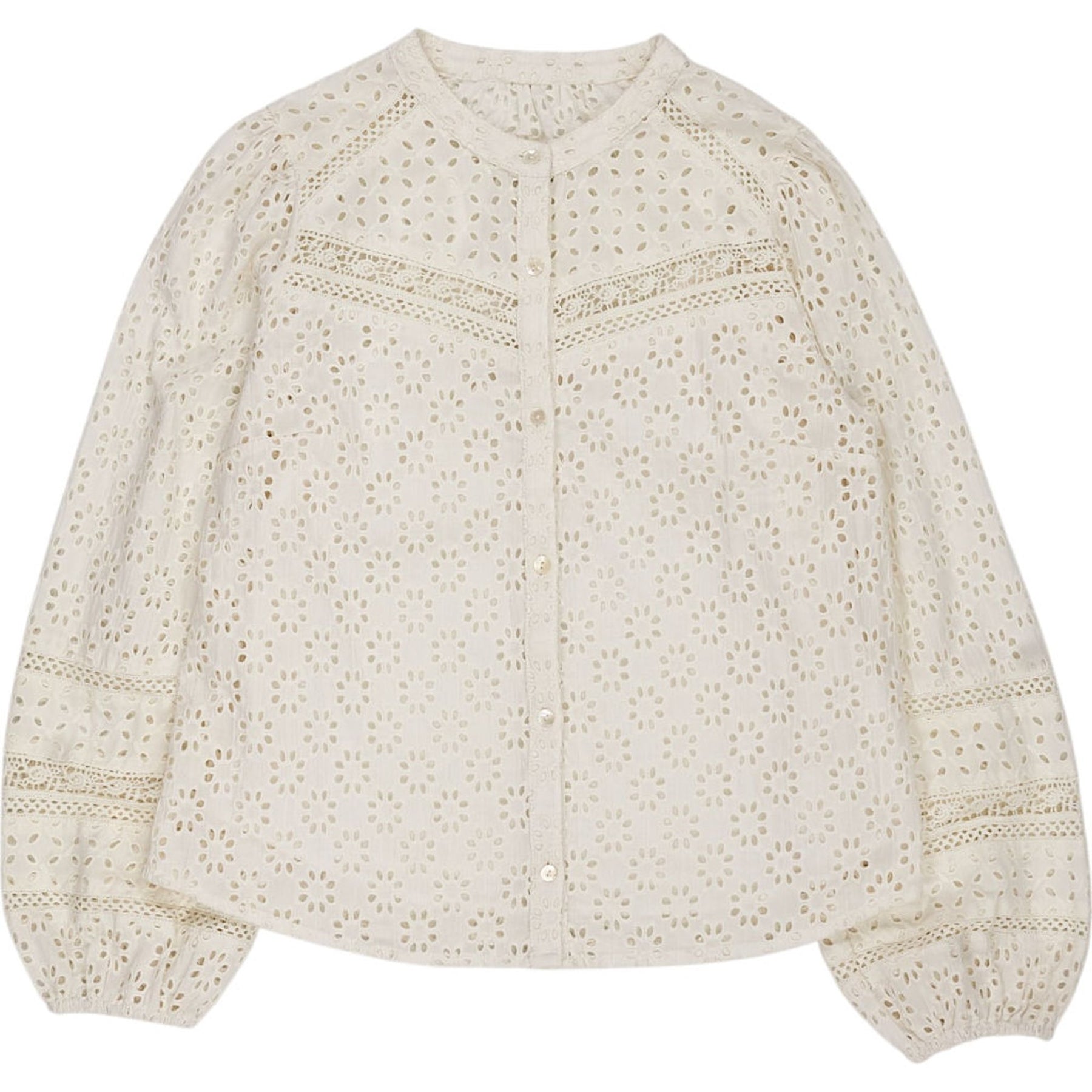 Wyse Gardenia Dawn Broderie Anglaise Top 1