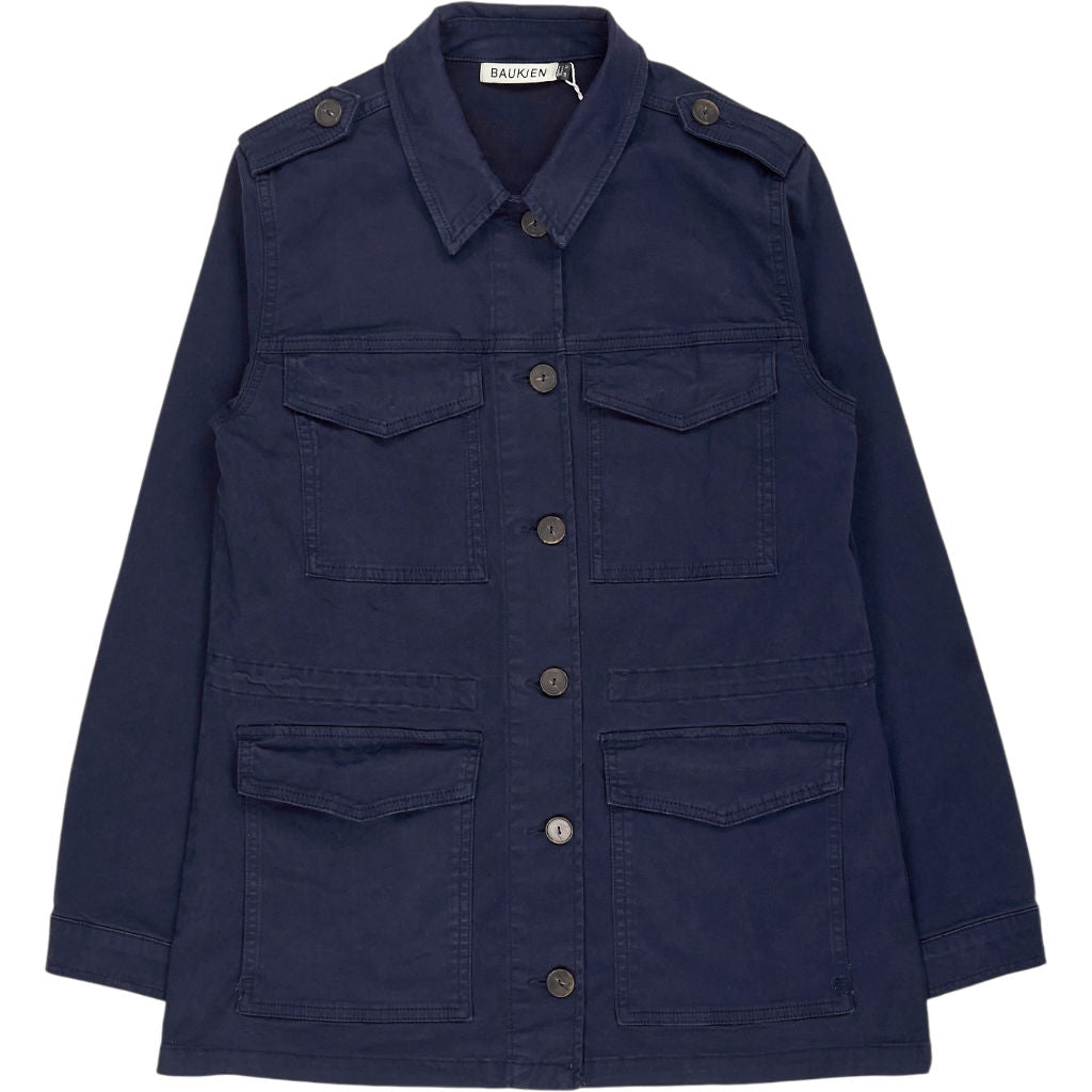 Baukjen Navy Drake Organic Cotton Utility Jacket