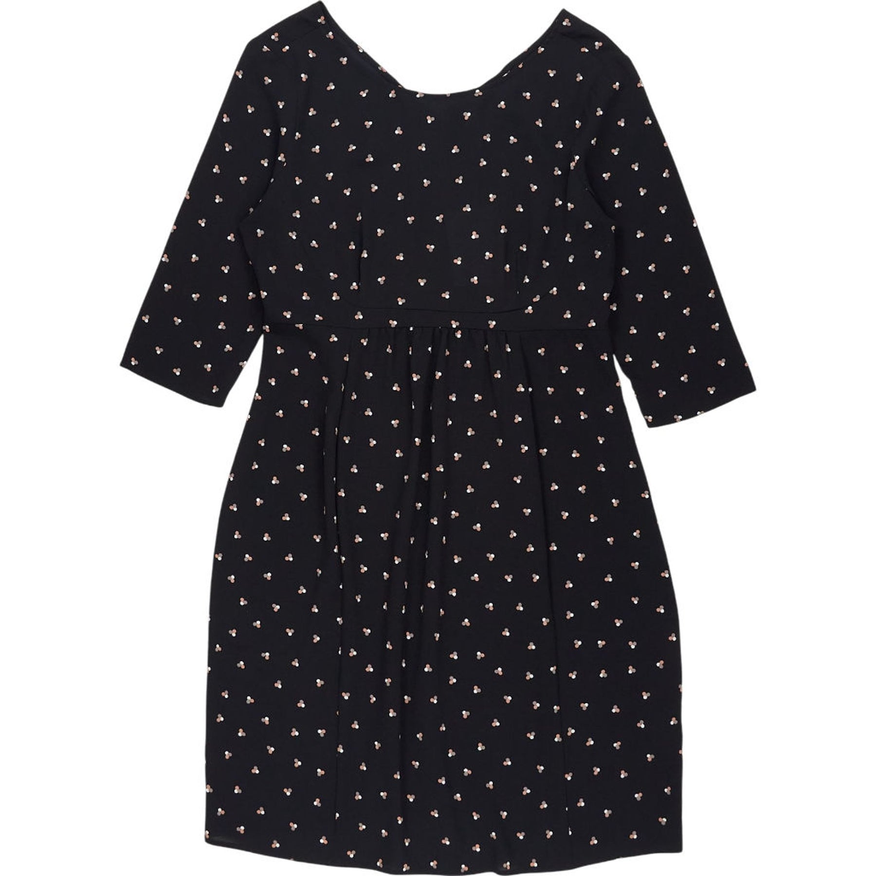 Seraphine Black Dot Print Maternity Dress